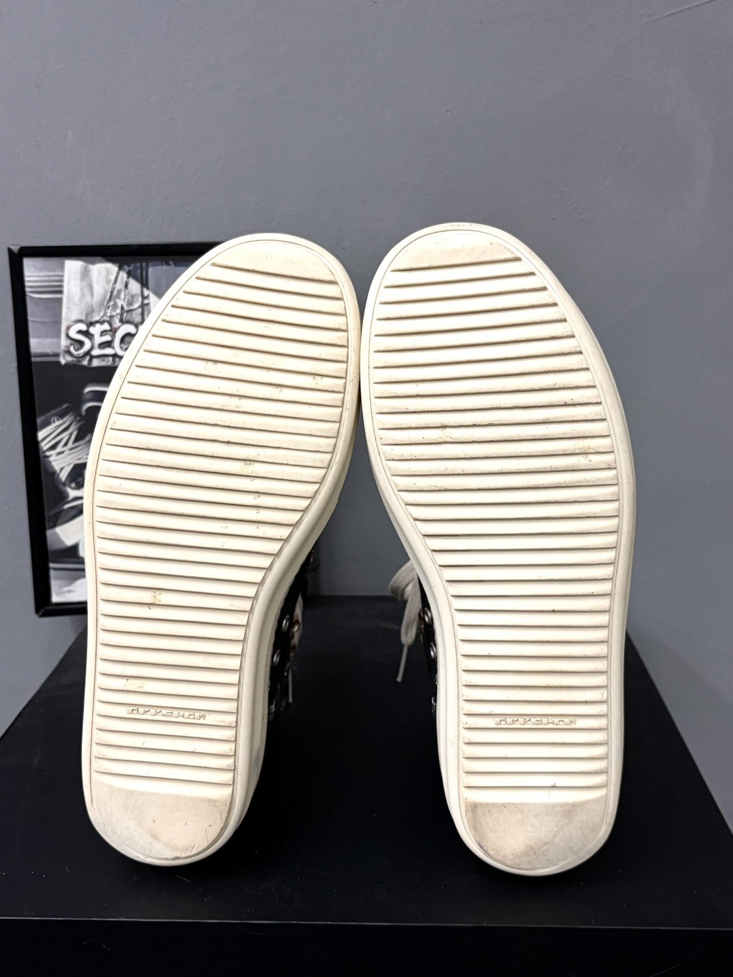 Rick Owens High-Top Canvas Star Sneakers