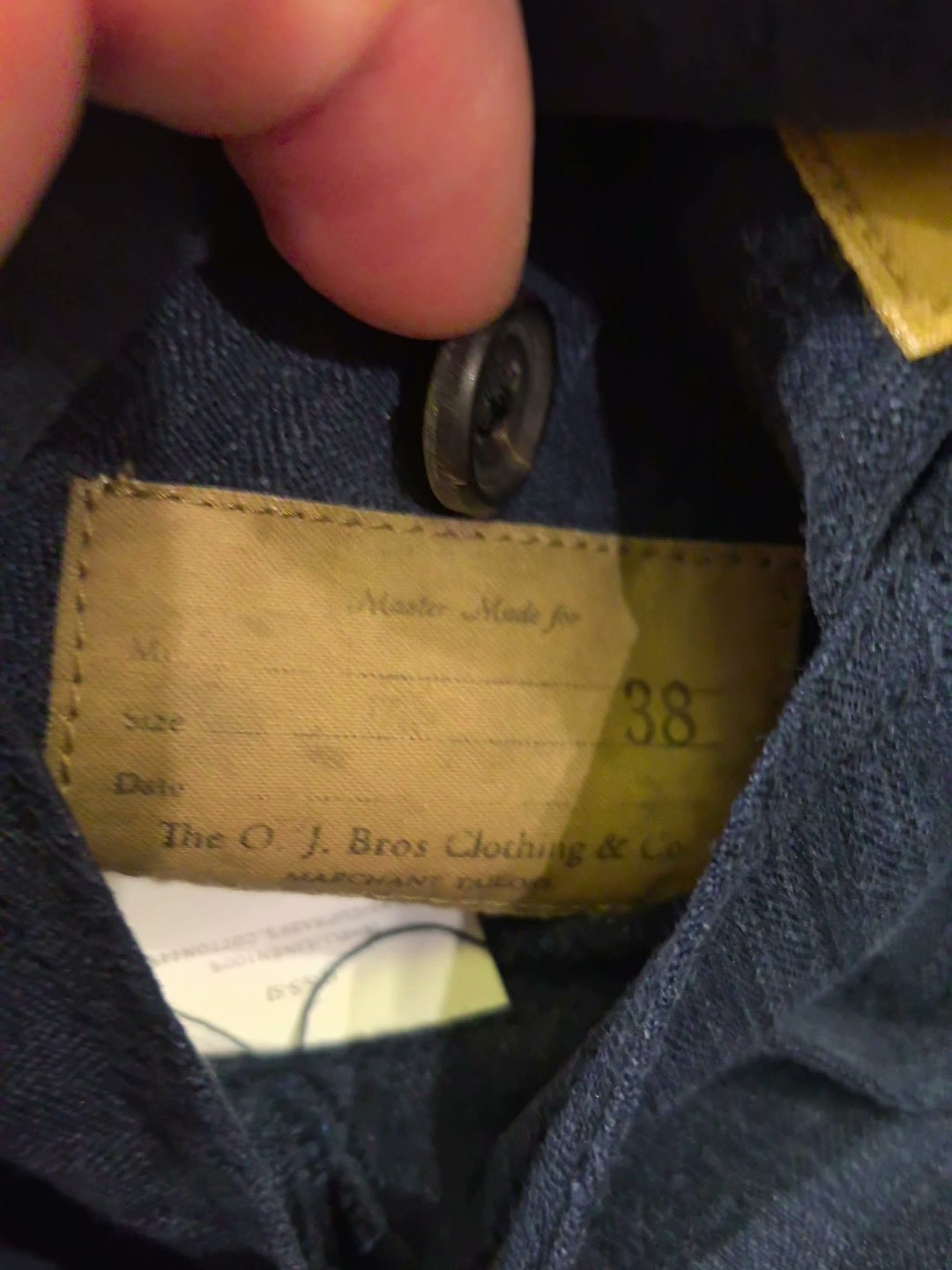 Old Joe Indigo Linen Suit Jacket