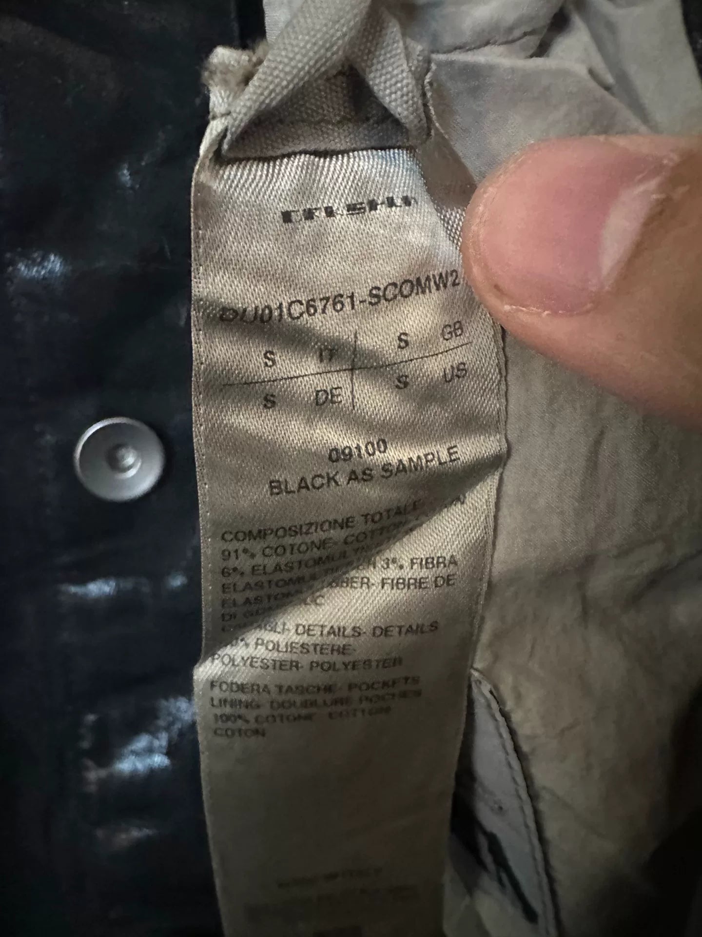 rick owens drkshdw color block long sleeve jacket