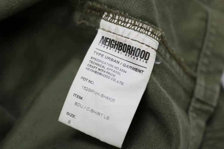 neighborhood long sleeve utility jacket