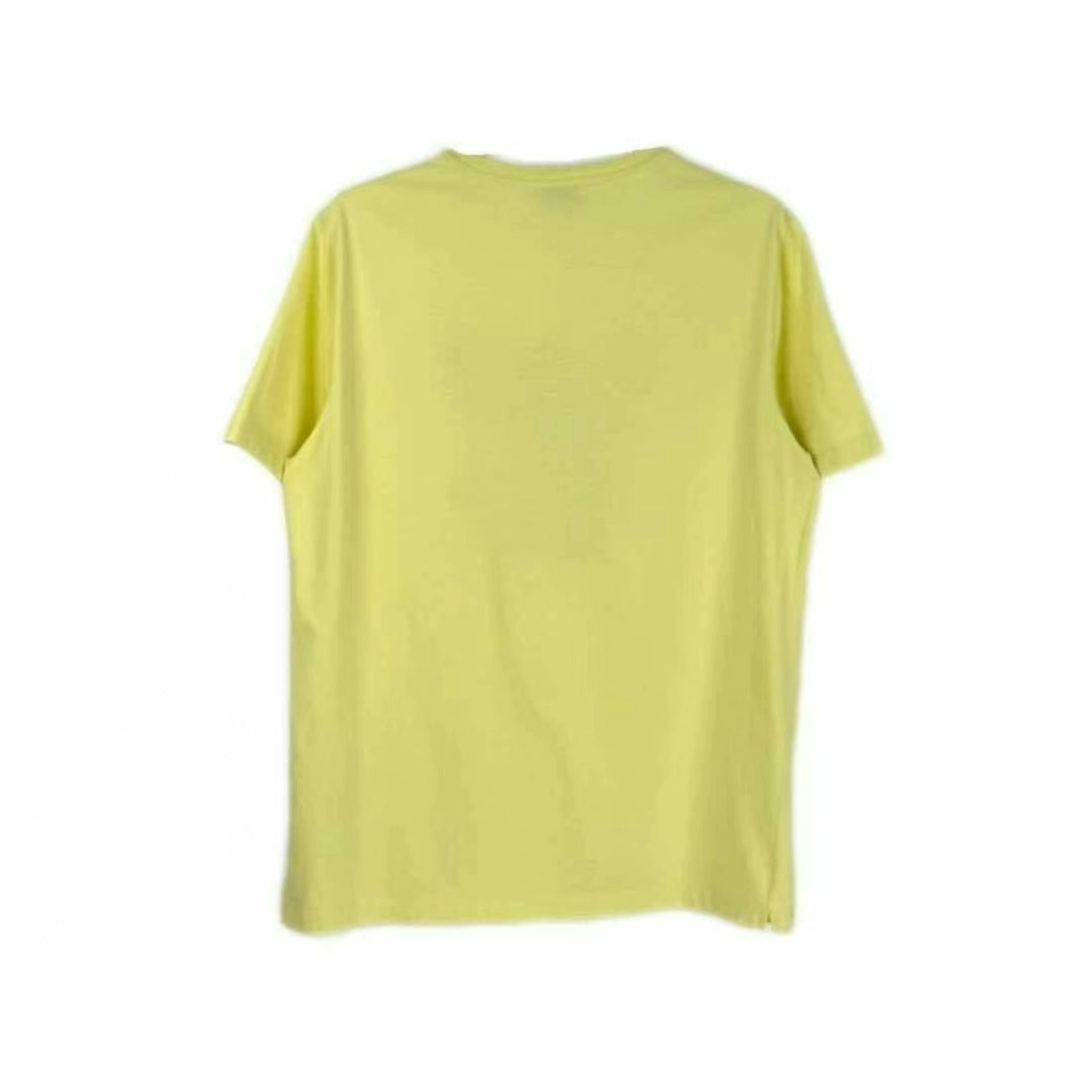 hermes yellow robot logo short sleeve t-shirt