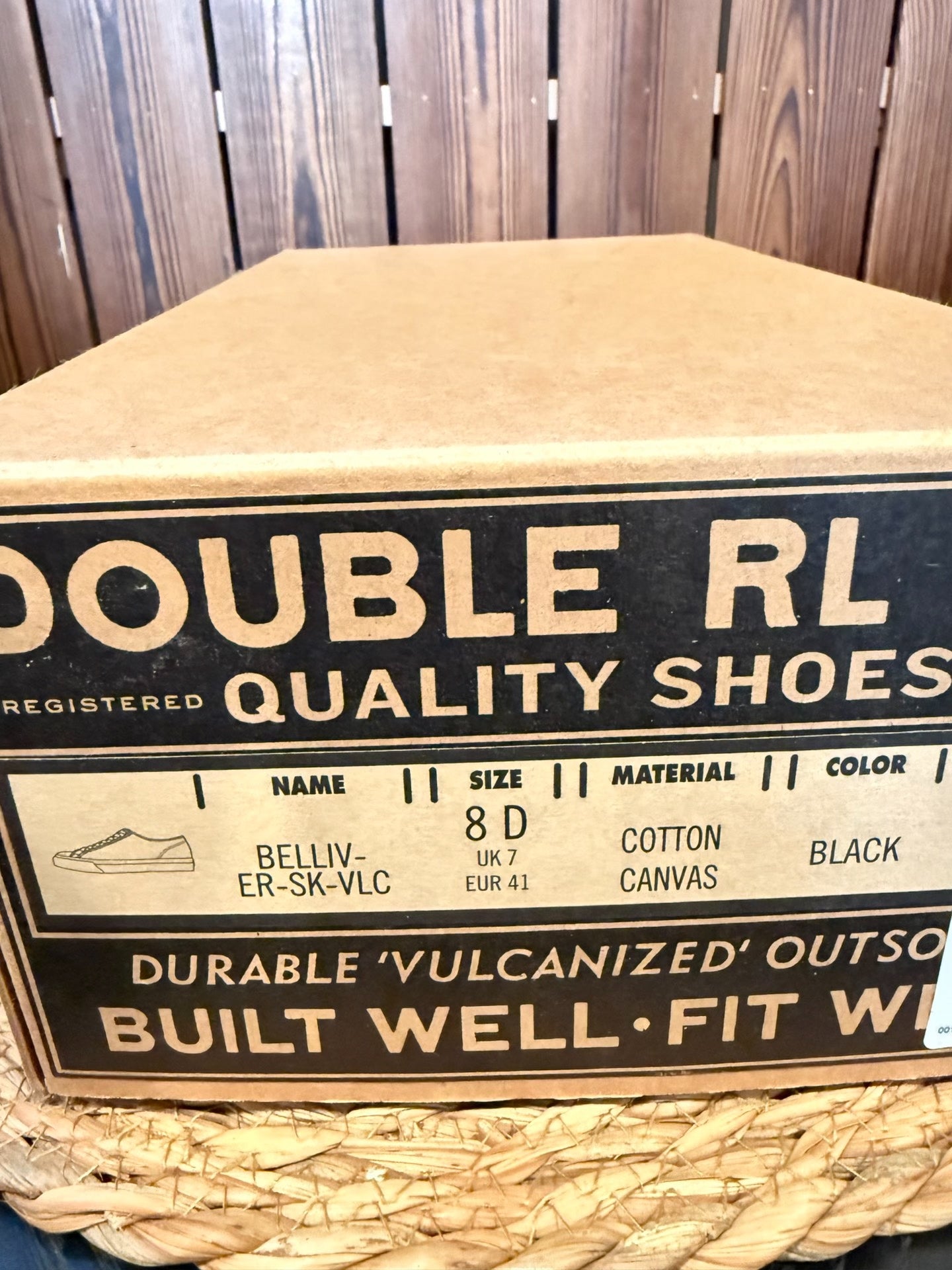 RRL Black Sailer Sneaker