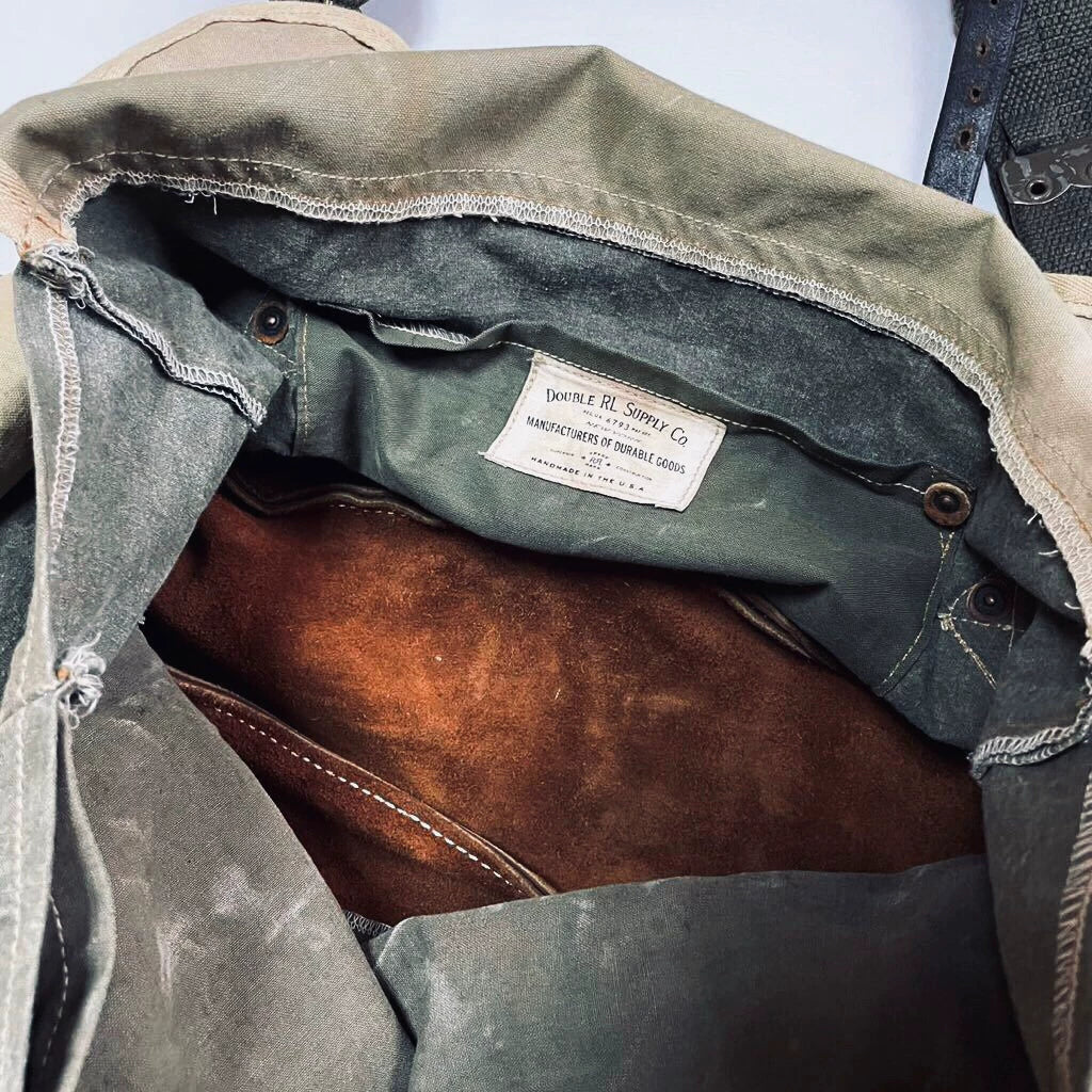 Ralph Lauren Vintage Canvas Leather Tote