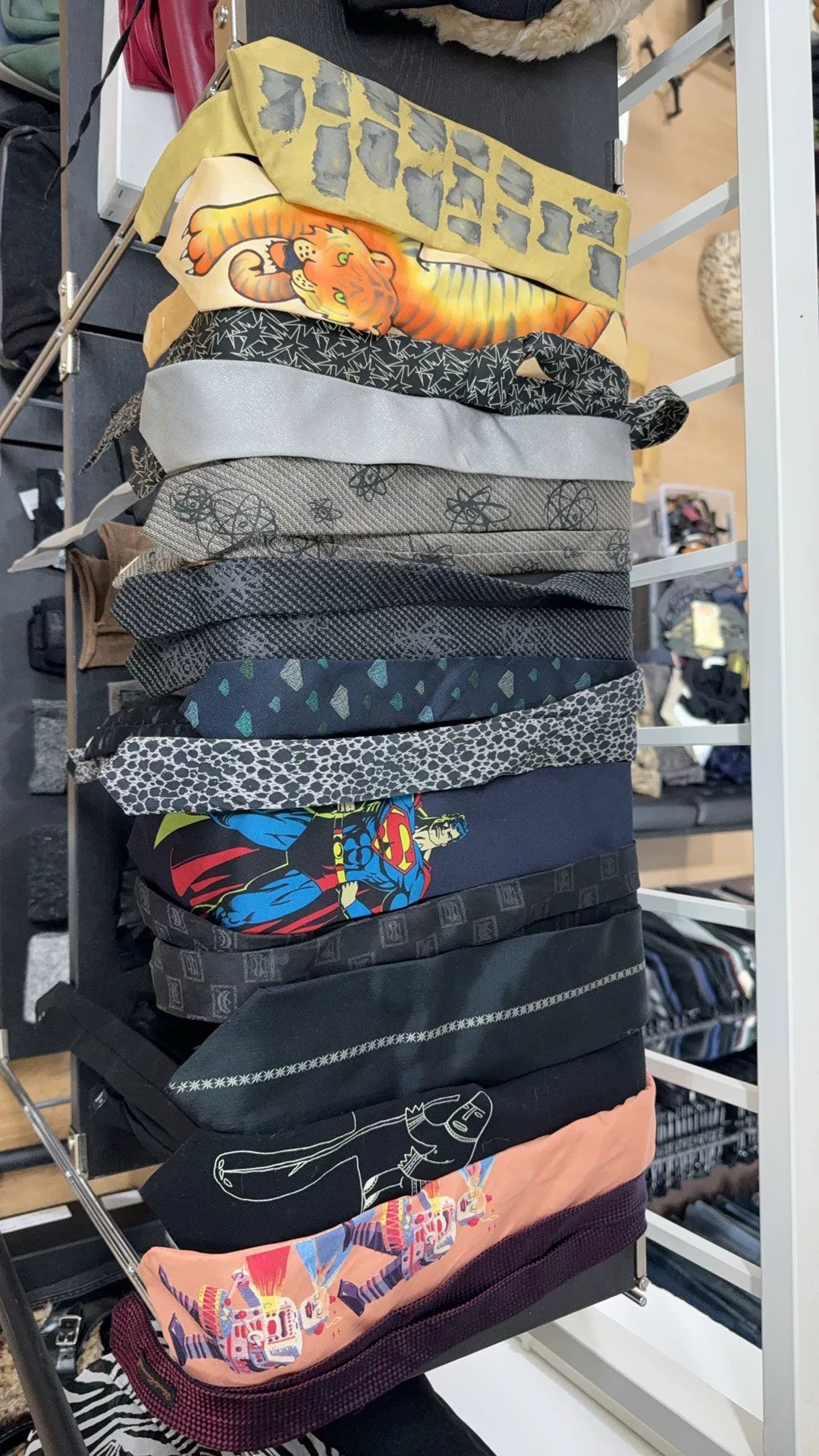 vibrant collection of designer ties