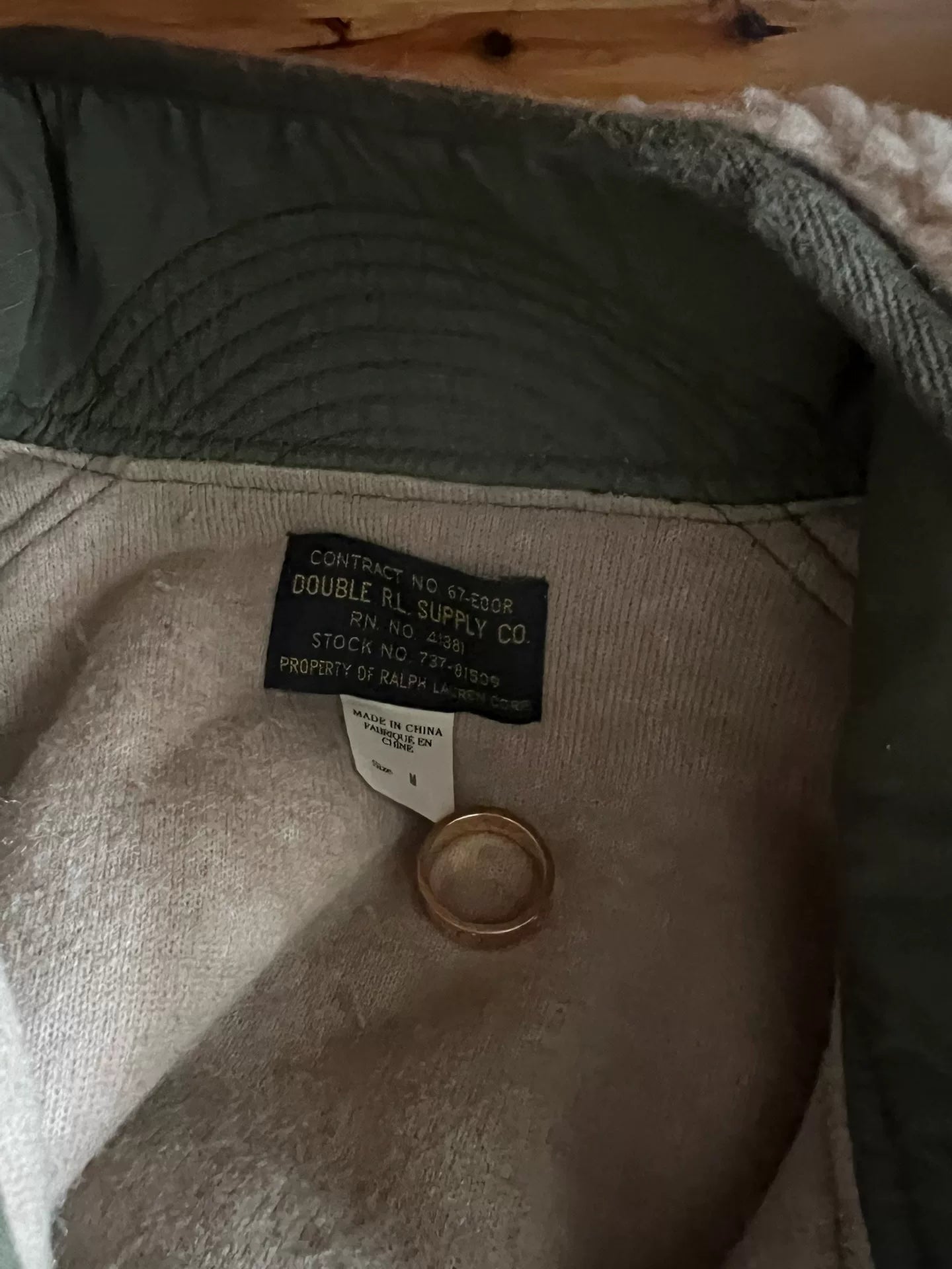 RRL Double RL Talon Fleece Jacket in M