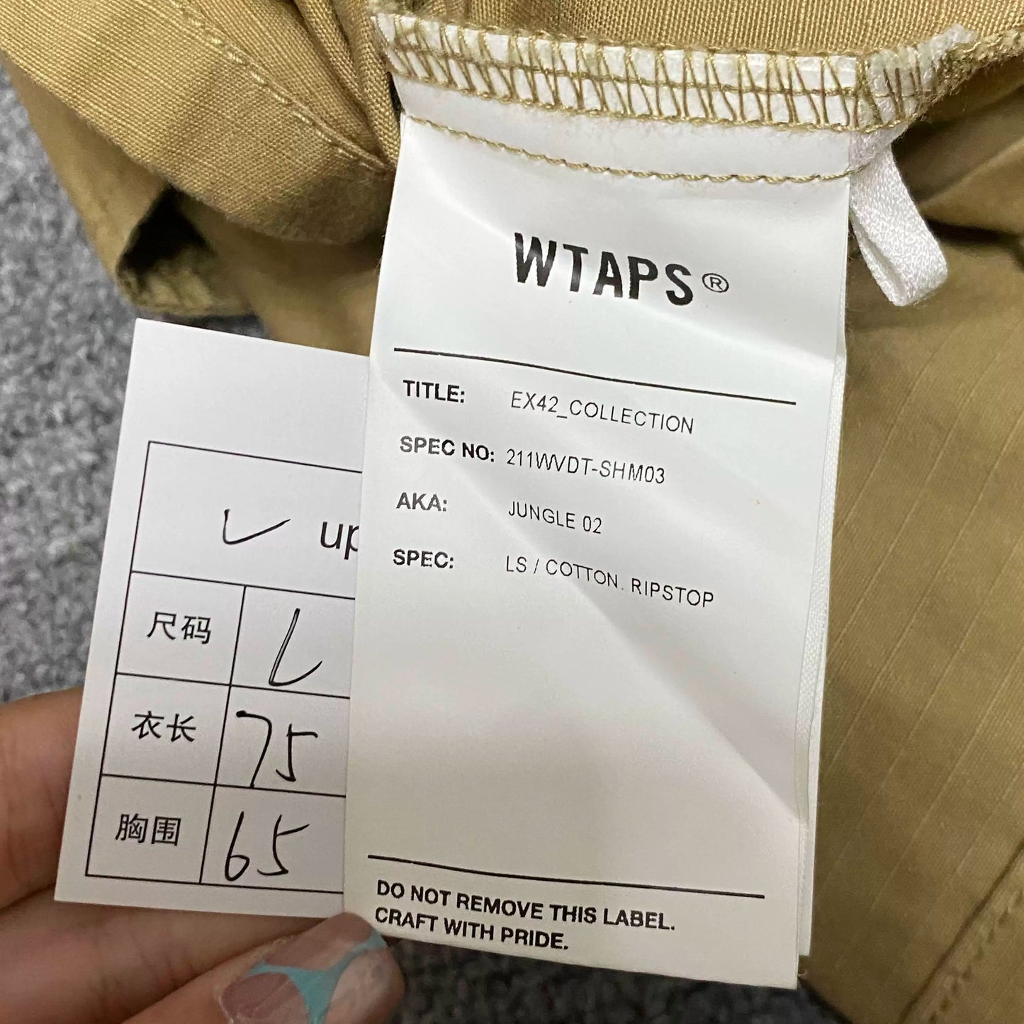 WTAPS 21SS JUNGLE Four-Pocket Jacket