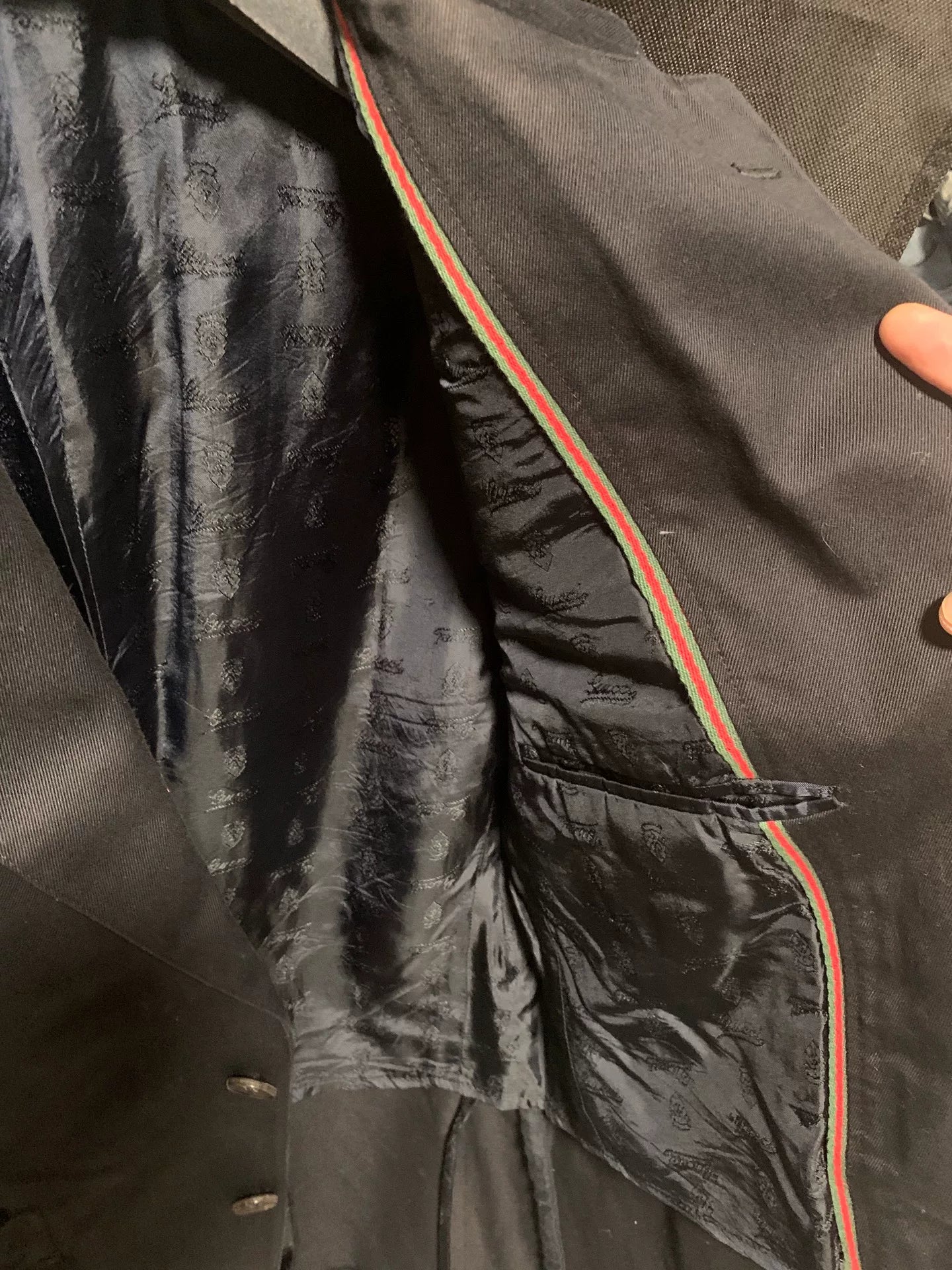 black fitted blazer size 46 by Gucci