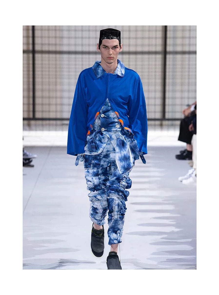 comme des garçons homme plus blue porcelain coat