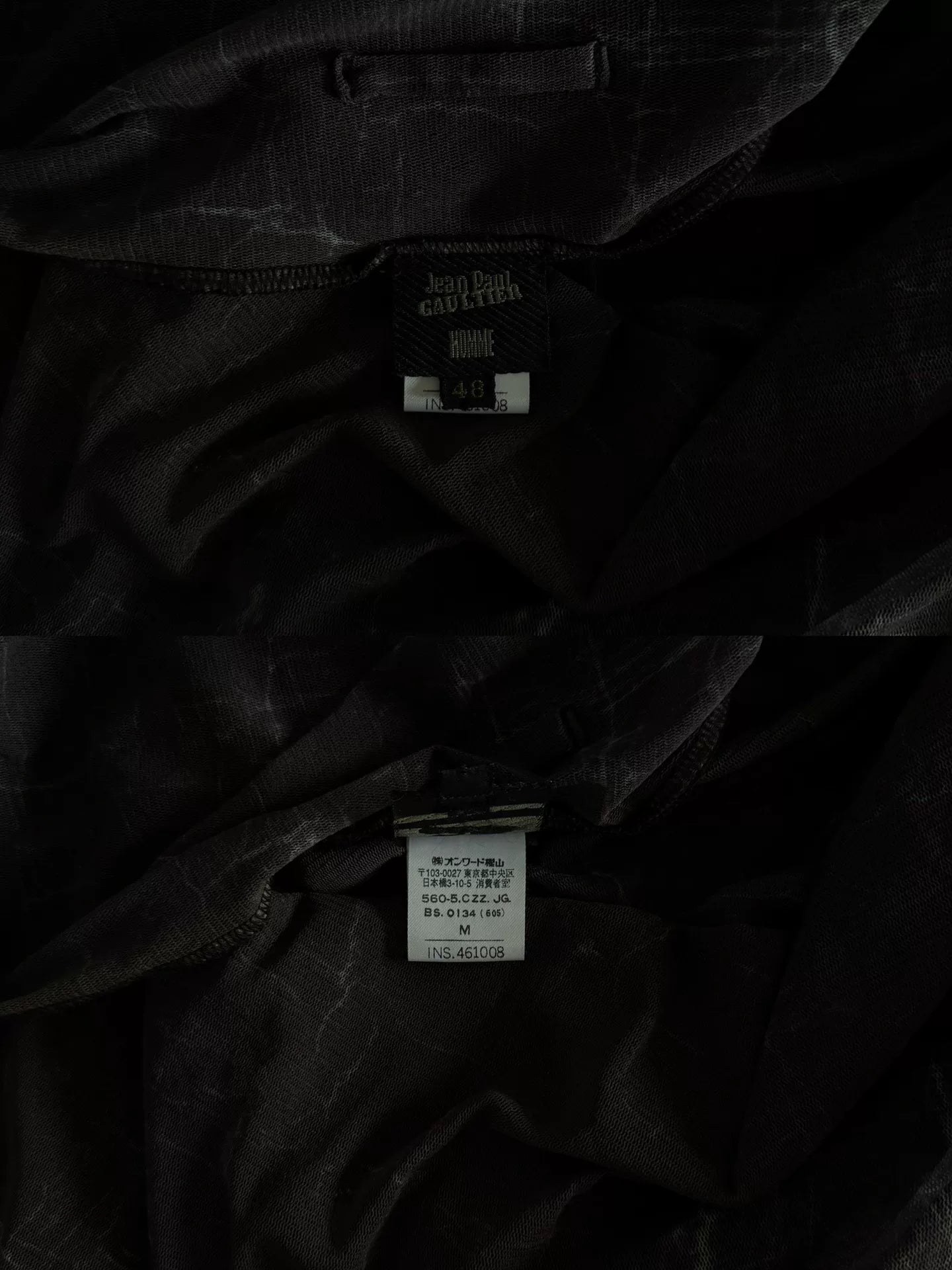 Jean Paul Gaultier Sheer Glitter Scarf Wrap