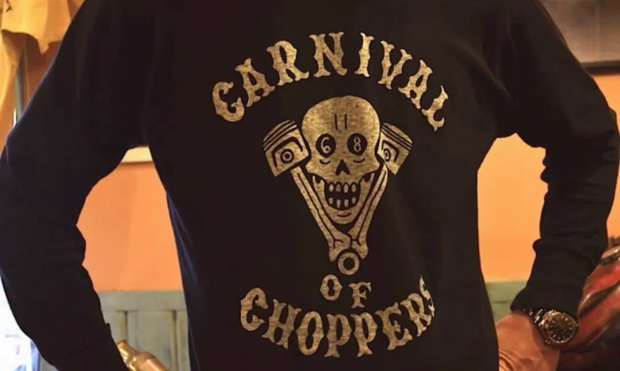 Freewheelers Piston Skull Long Sleeve