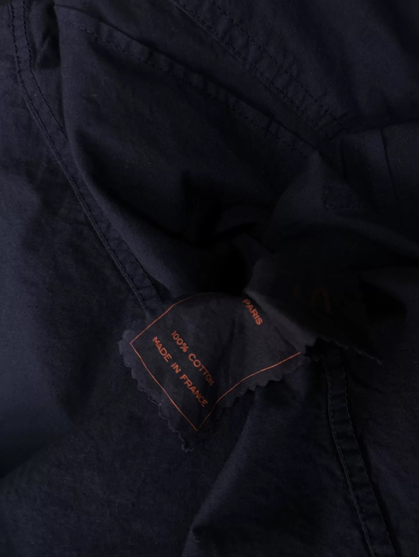 blue dyed cotton jacket from Vidalenc