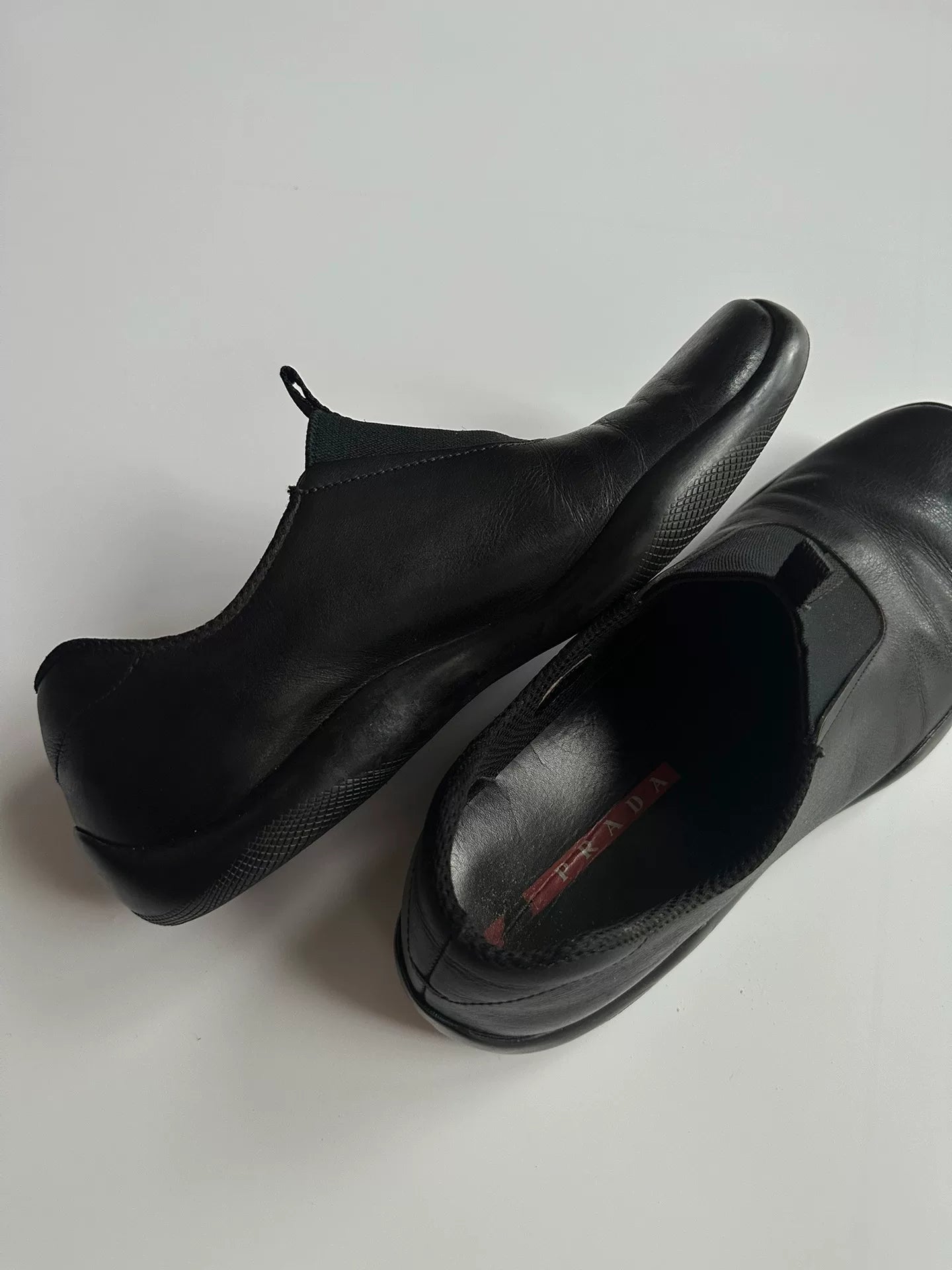 Prada 00s Red Label Slip-On Sneakers