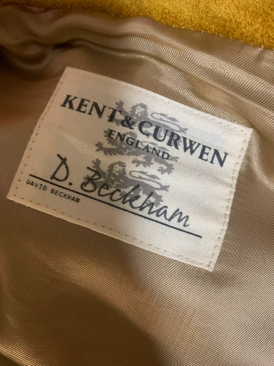 stylish yellow suede men's jacket