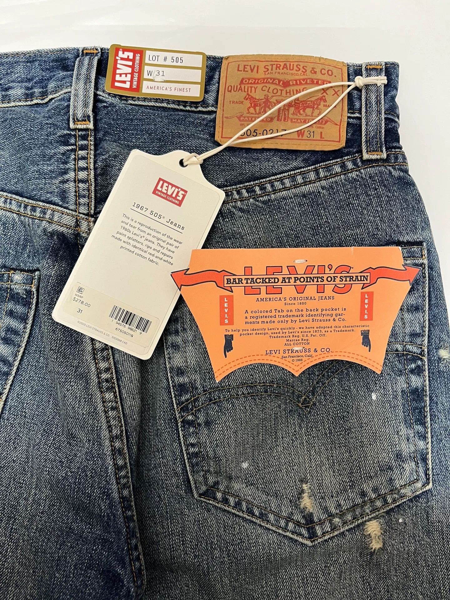 vintage distressed denim jeans by levi's