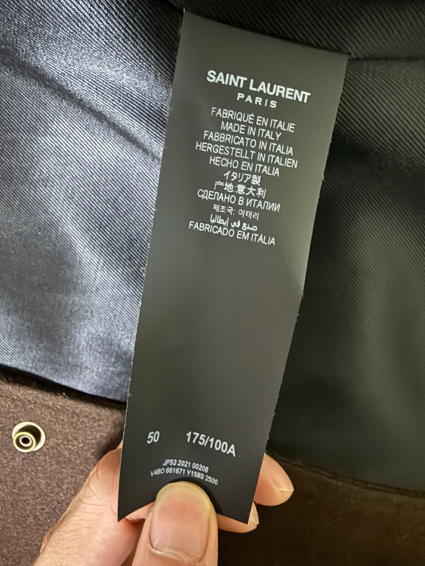 Saint Laurent FW21 Wool Cashmere Jacket