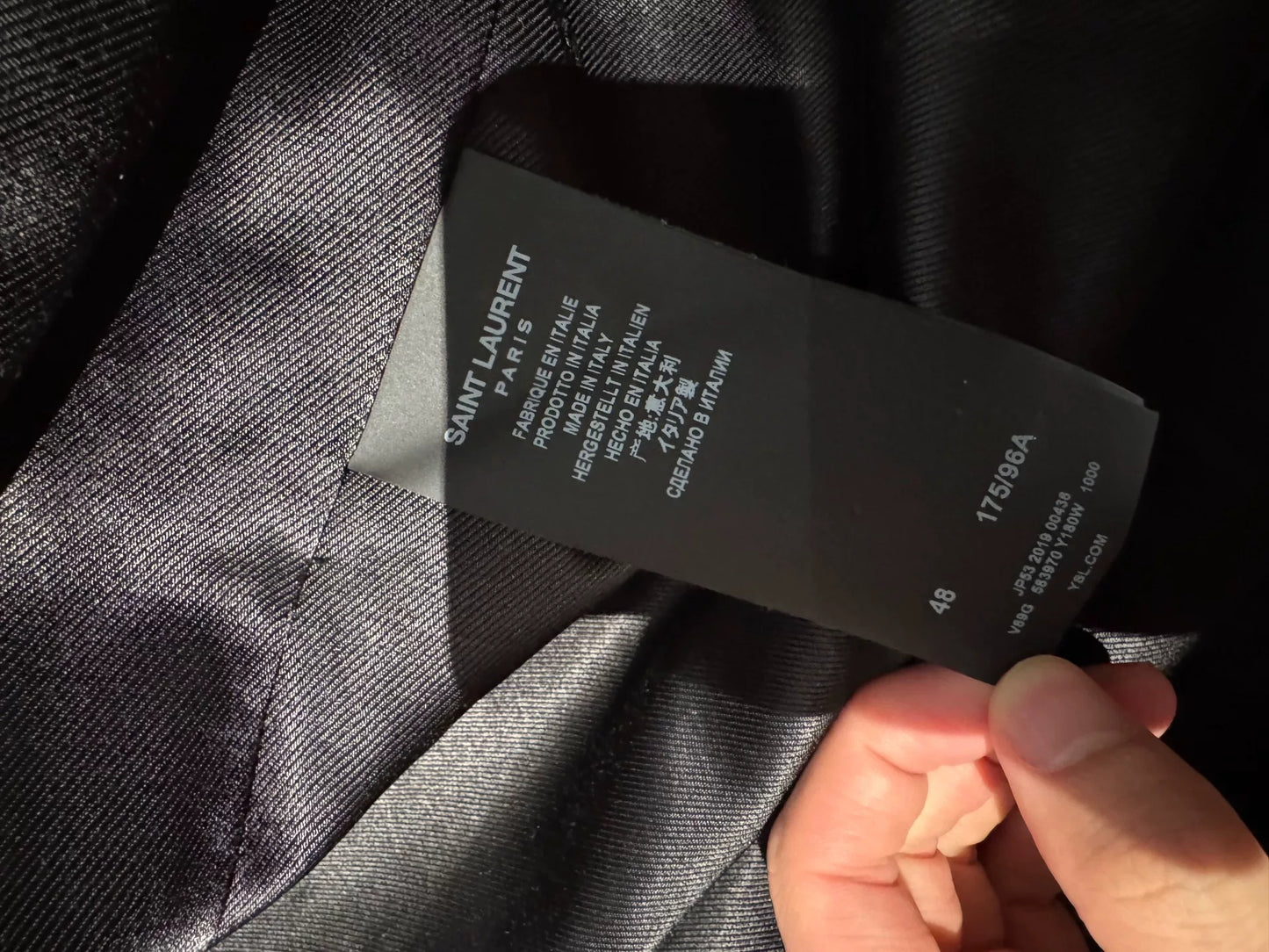 Saint Laurent Wool Baseball Jacket Size 48