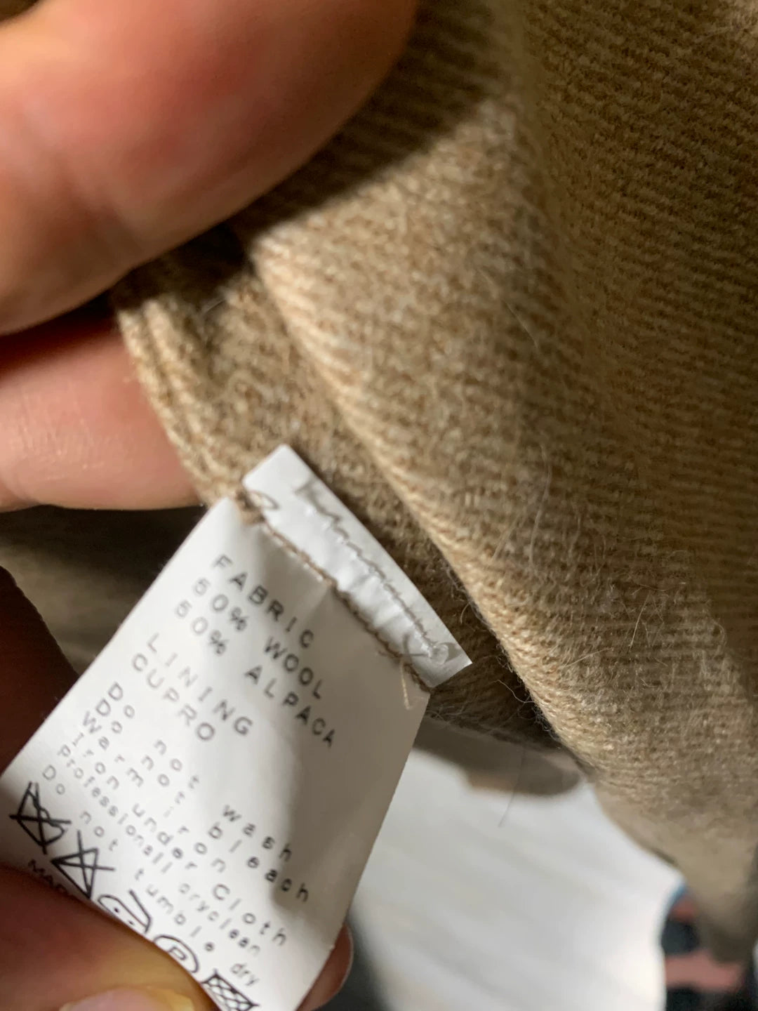 brand double-breasted jacket in brown