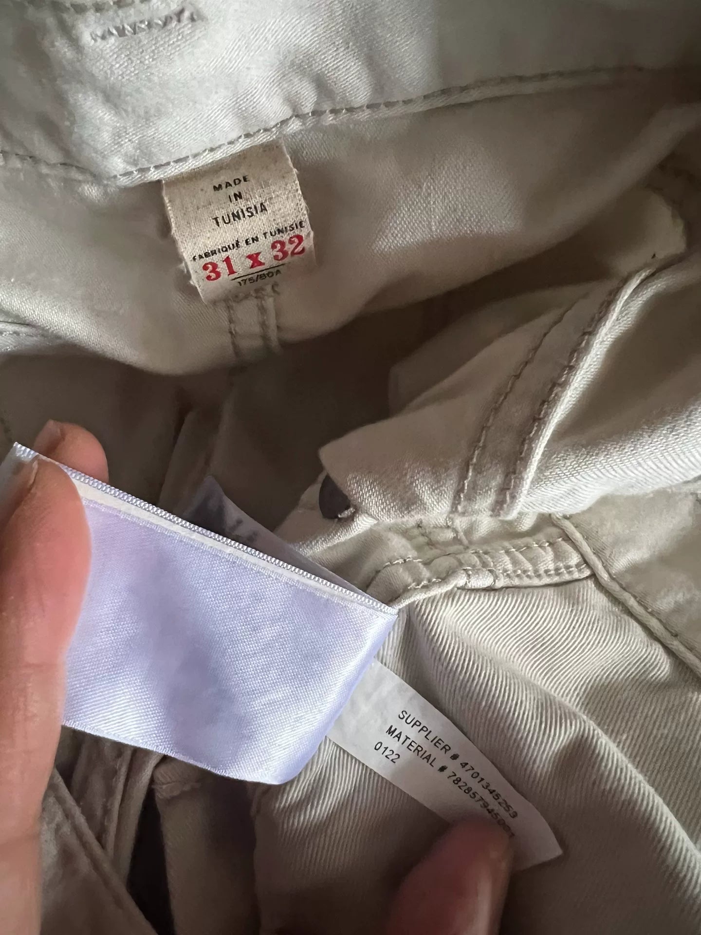 RRL Double RL Light Beige Denim Pants