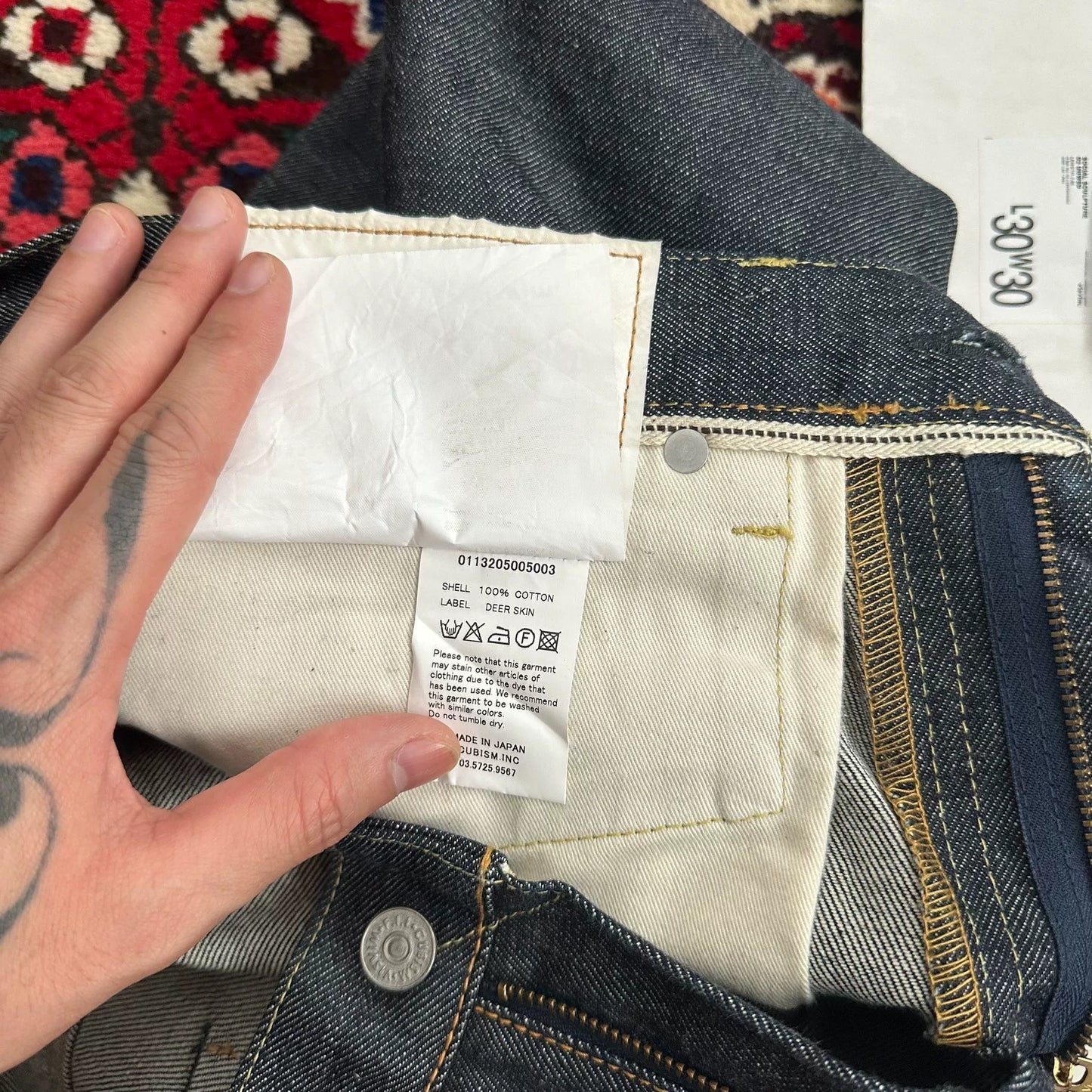 visvim nw denim w30l30