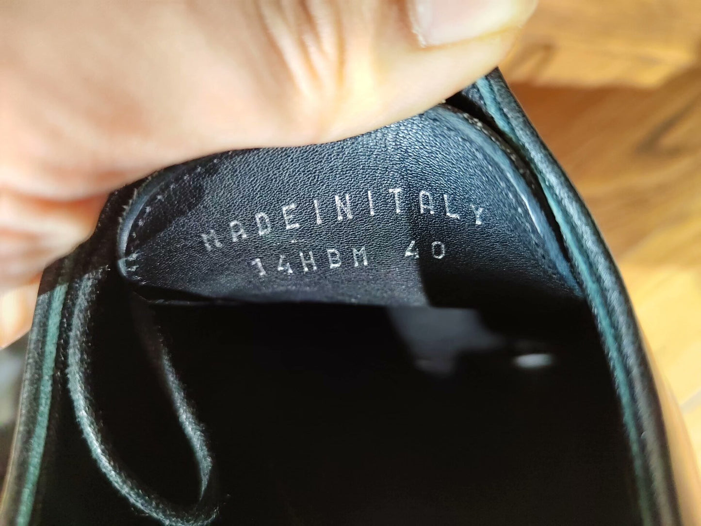 Dior Black Leather Shoes Size 40