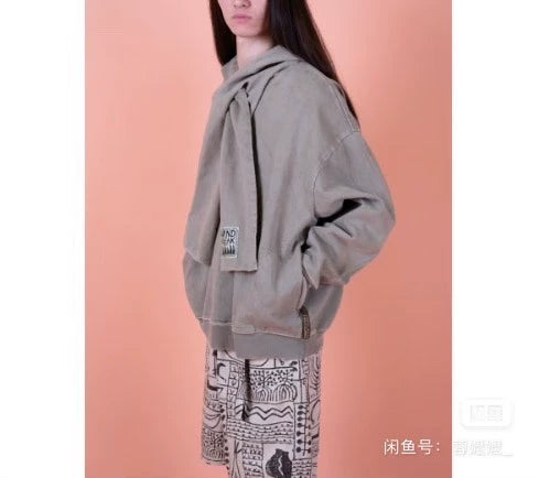 KAPITAL Pullover Hoodie Scarf Combo