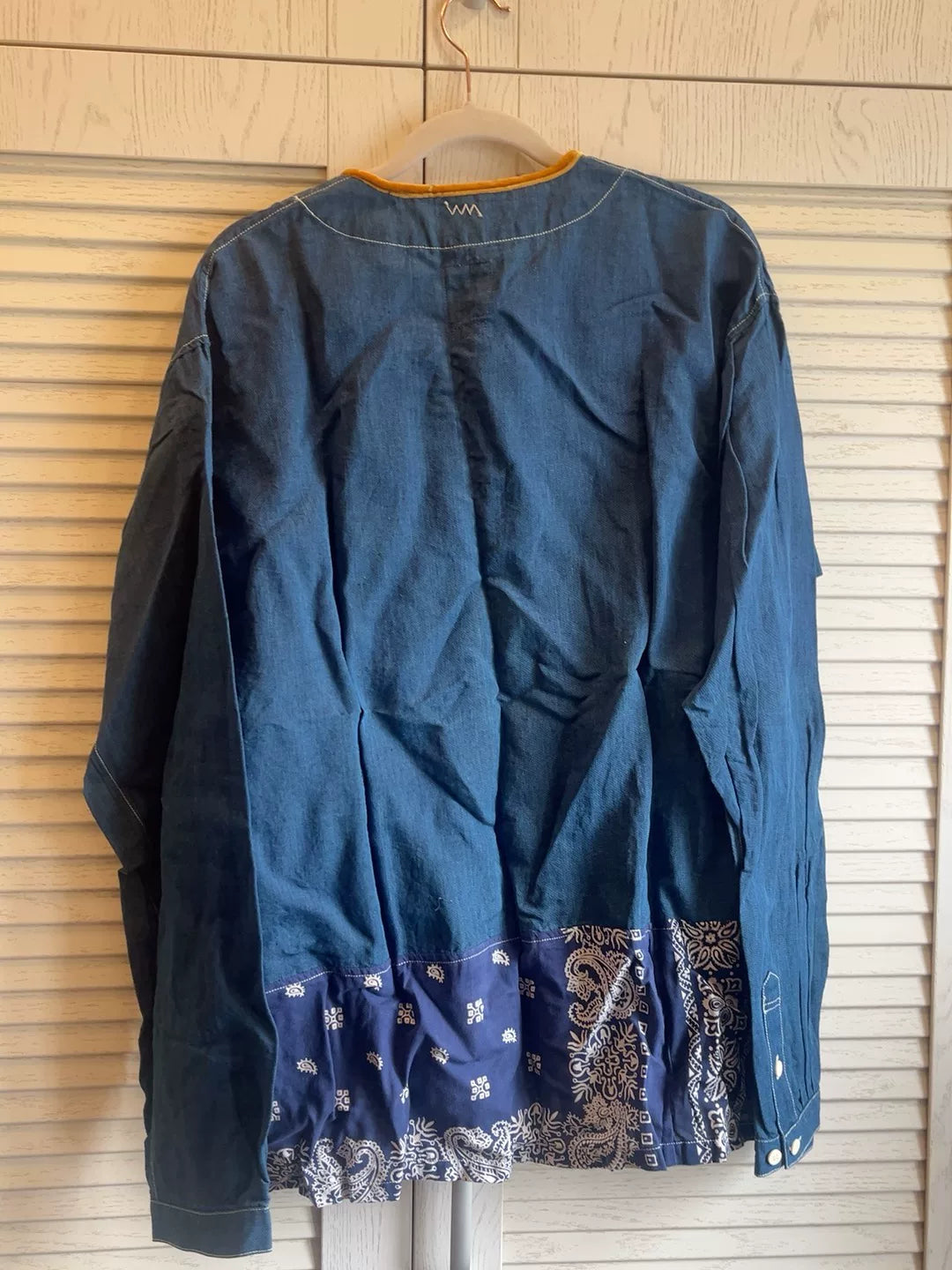 visvim Blue Denim Shirt with Trim