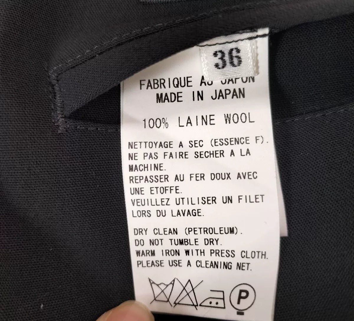 Y's Yoji Yamamoto Black Jacket Size S