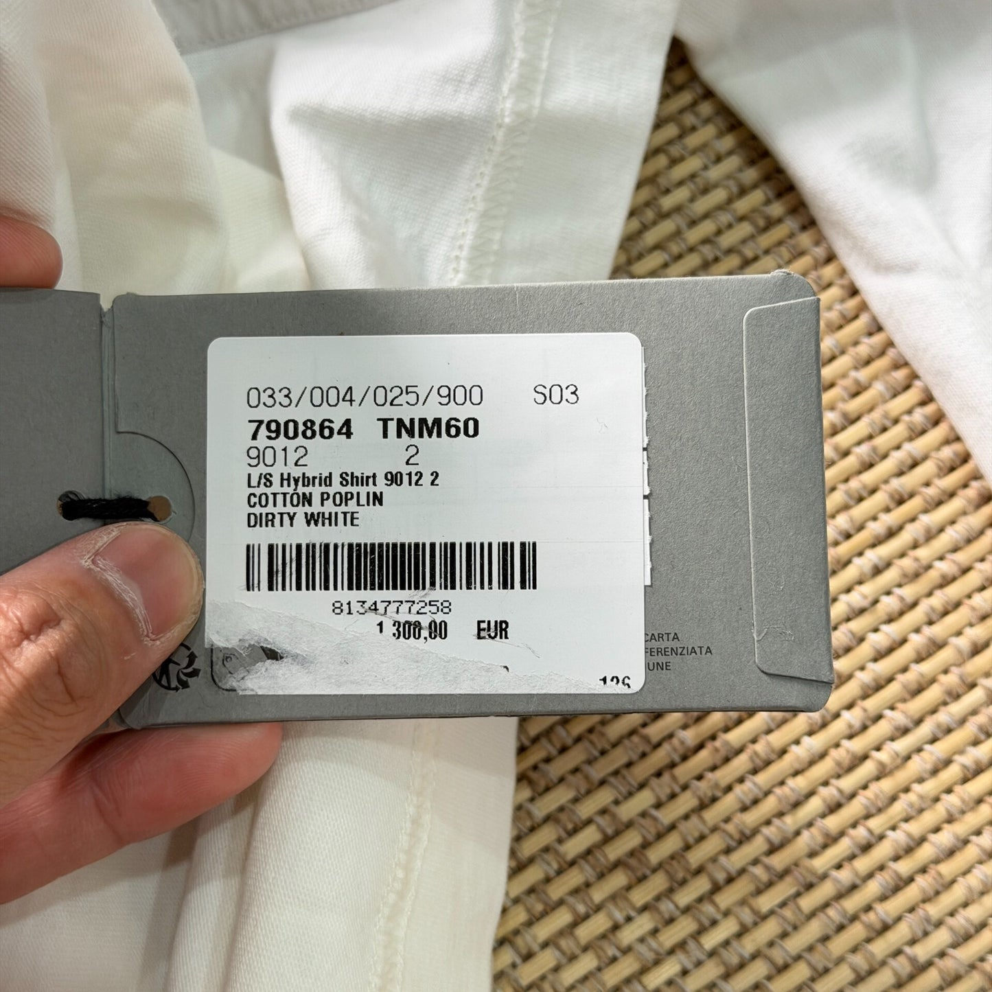 Balenciaga Two-tone Long Sleeve Shirt