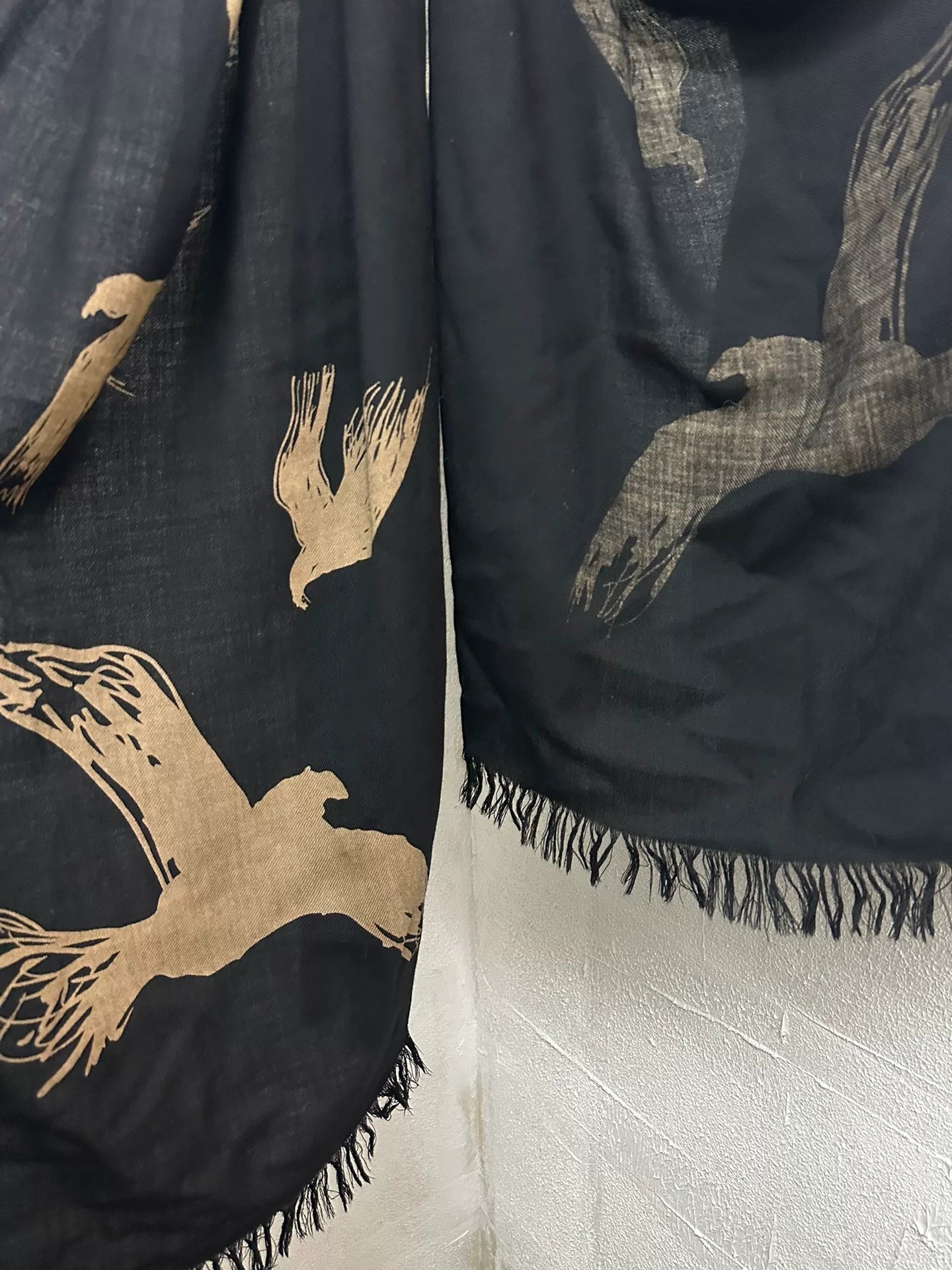 Yohji Yamamoto Pour Homme Raven Scarf