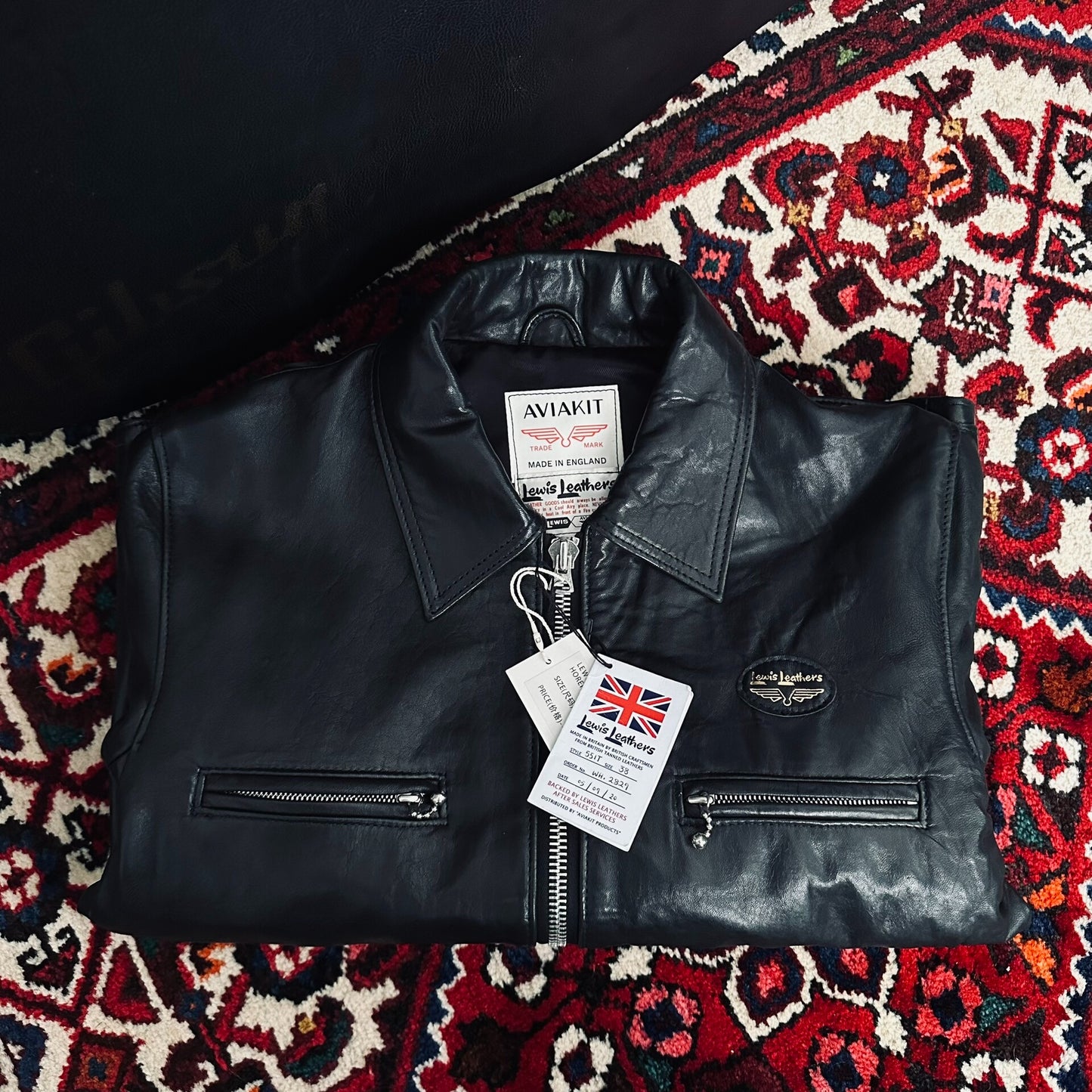 lewis leathers 551T black leather jacket