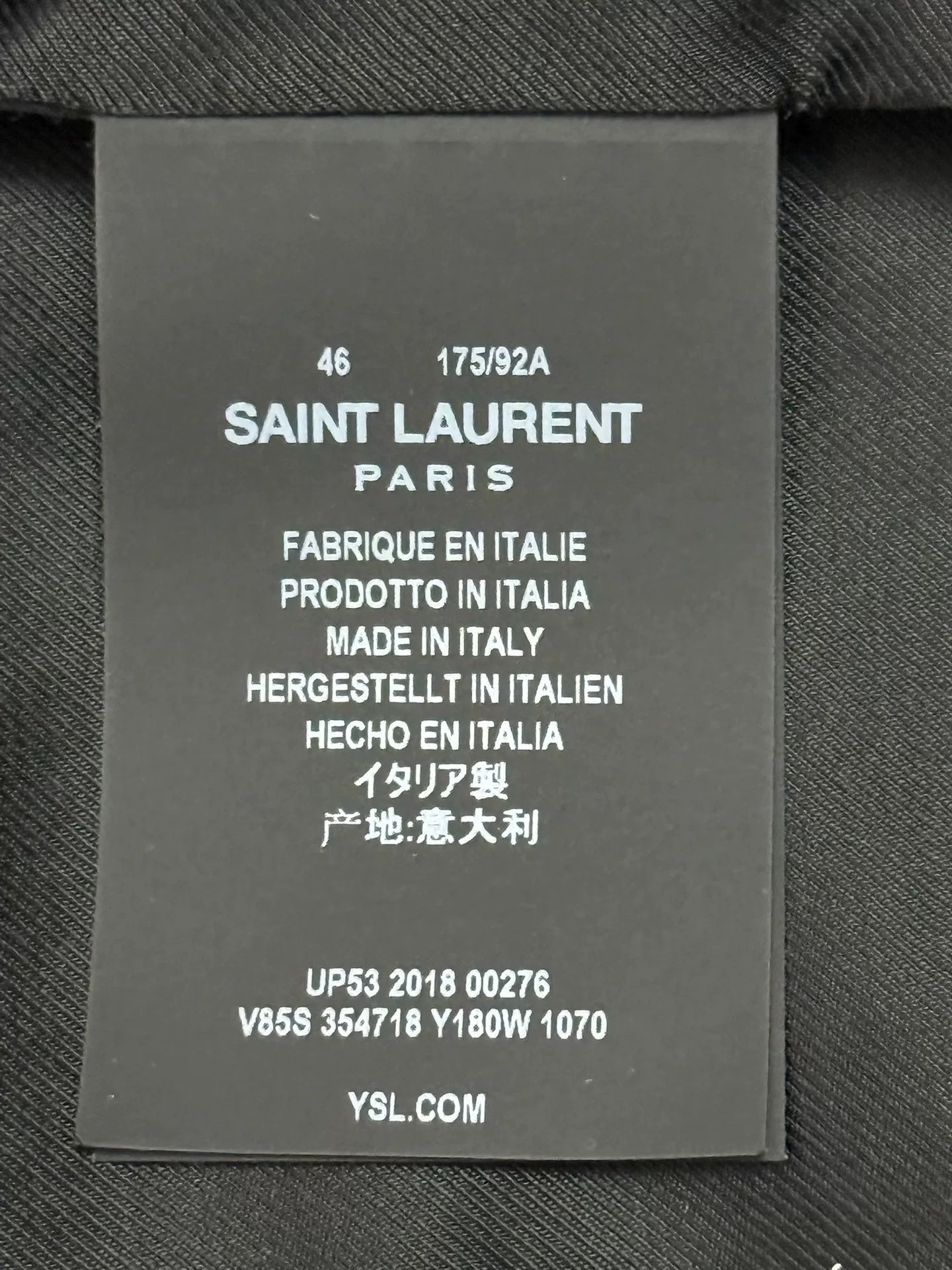 Saint Laurent Classic Black and White Jacket