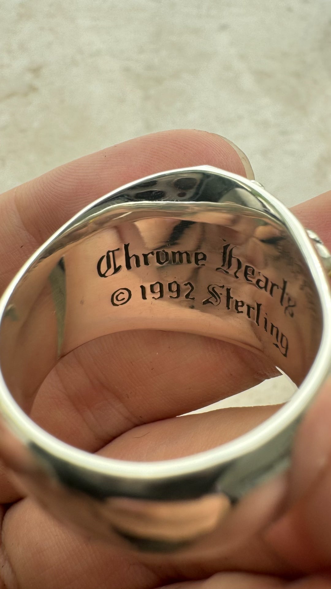 chrome hearts silver guardian keeper ring