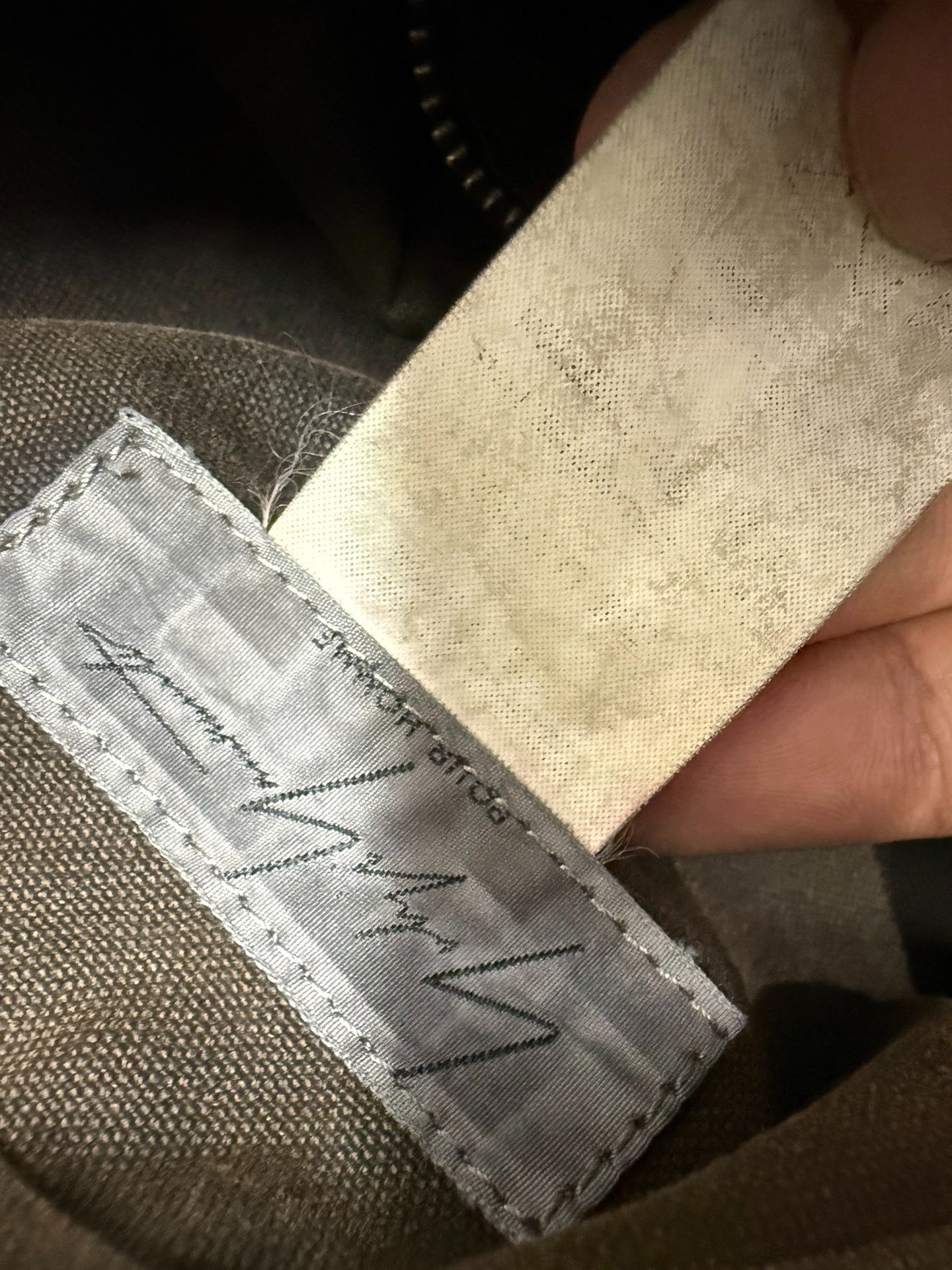Yohji Yamamoto Suede Distressed Messenger Bag