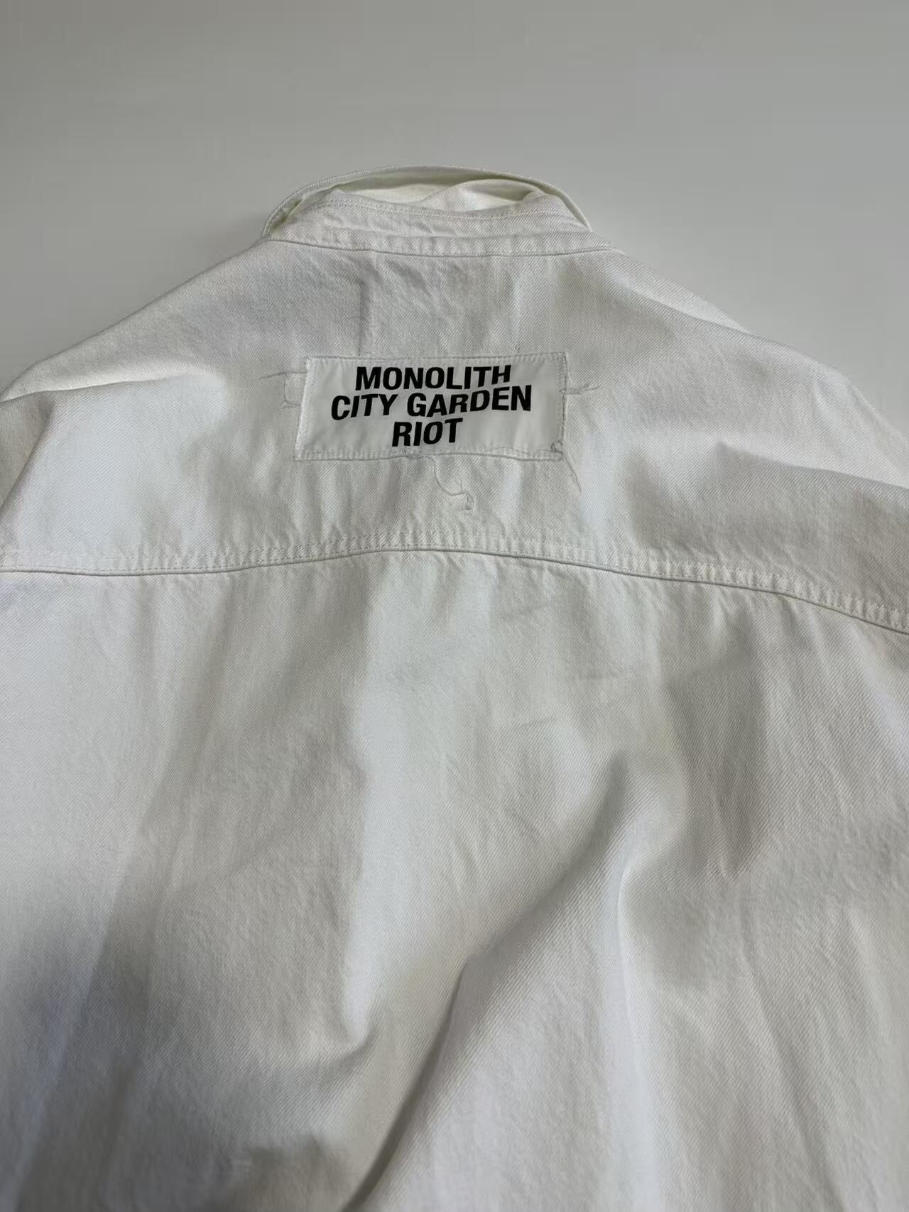 raf simons oversized white jacket