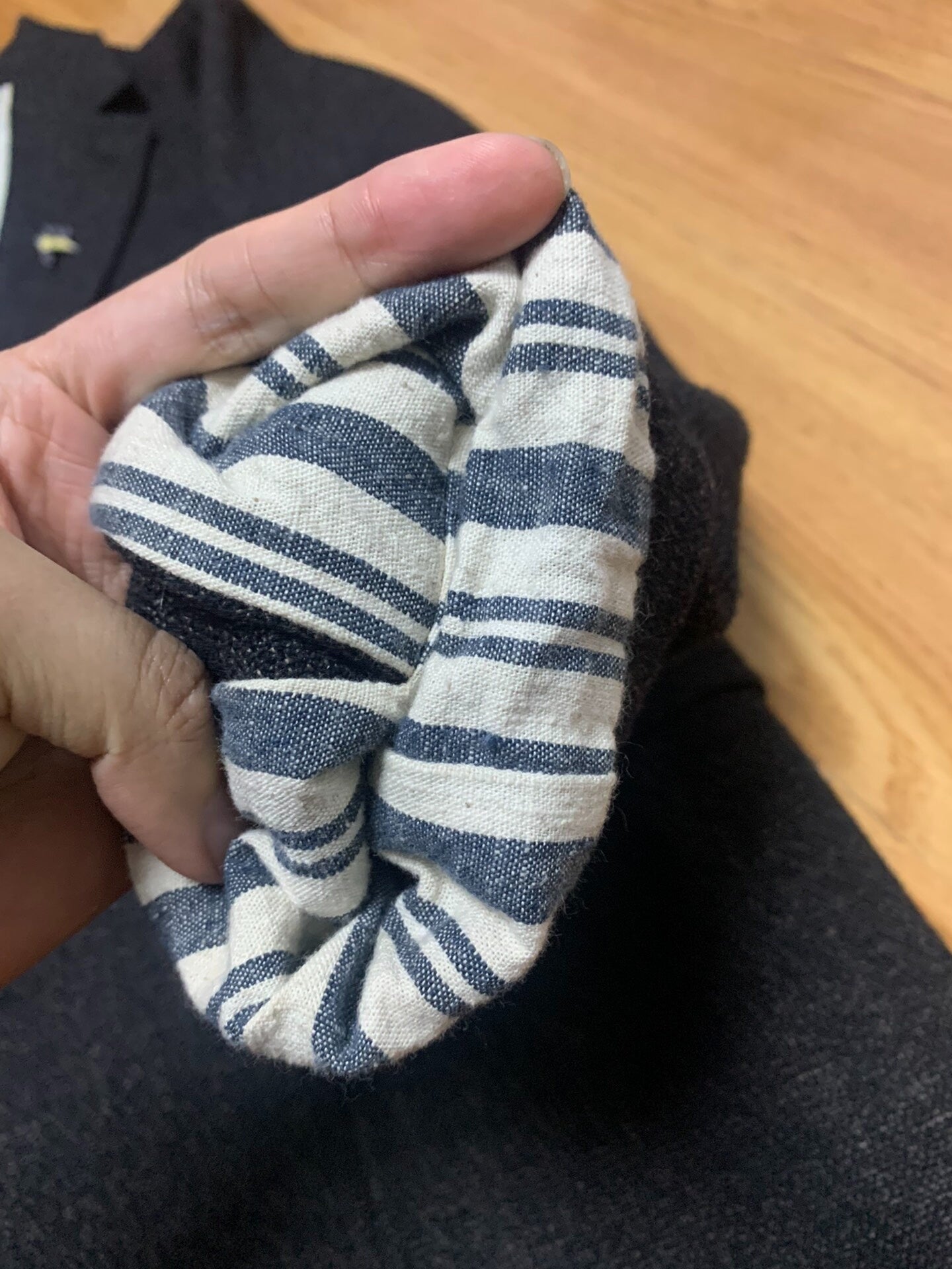 visvim verde tweed blazer in black