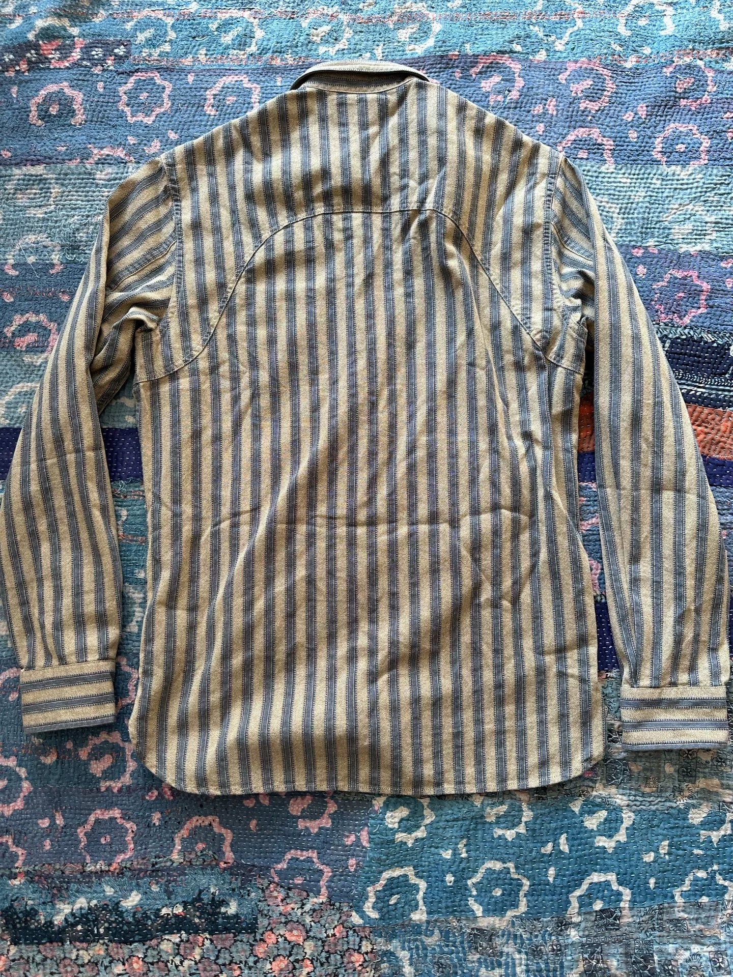 rrl striped long sleeve shirt