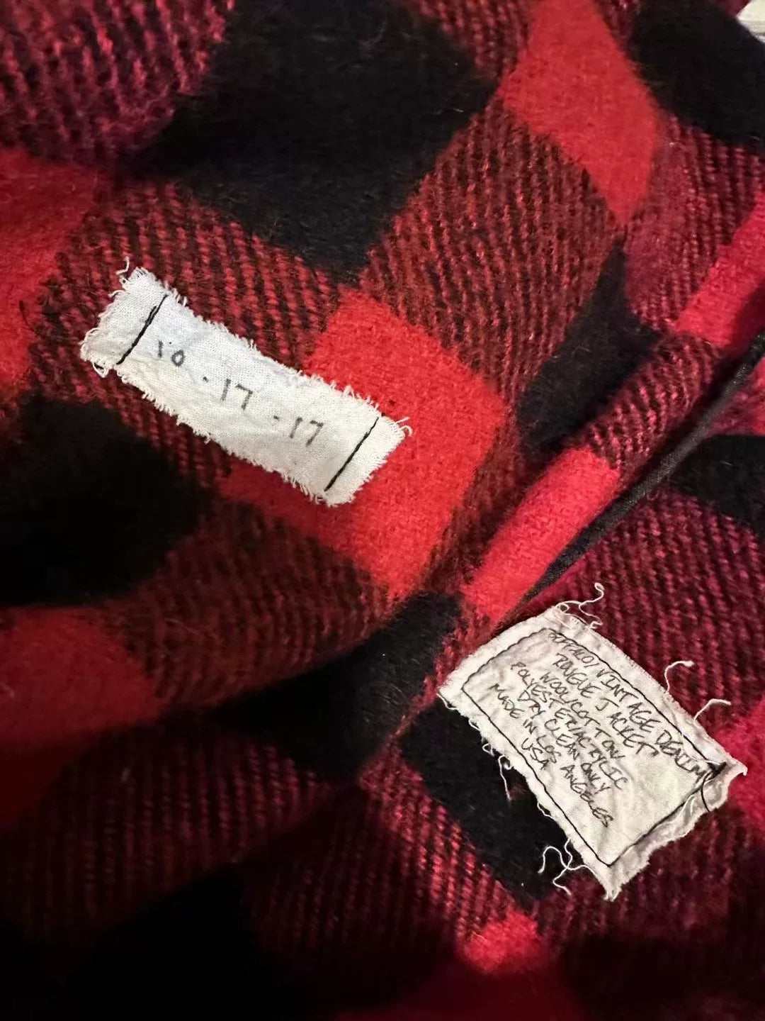 Greg Lauren Wool and Denim Coat