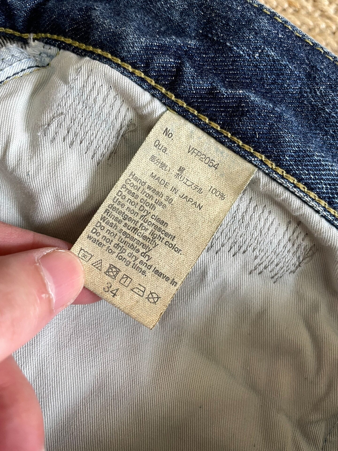 Vanquish Fragment Lightning Distressed Washed Denim