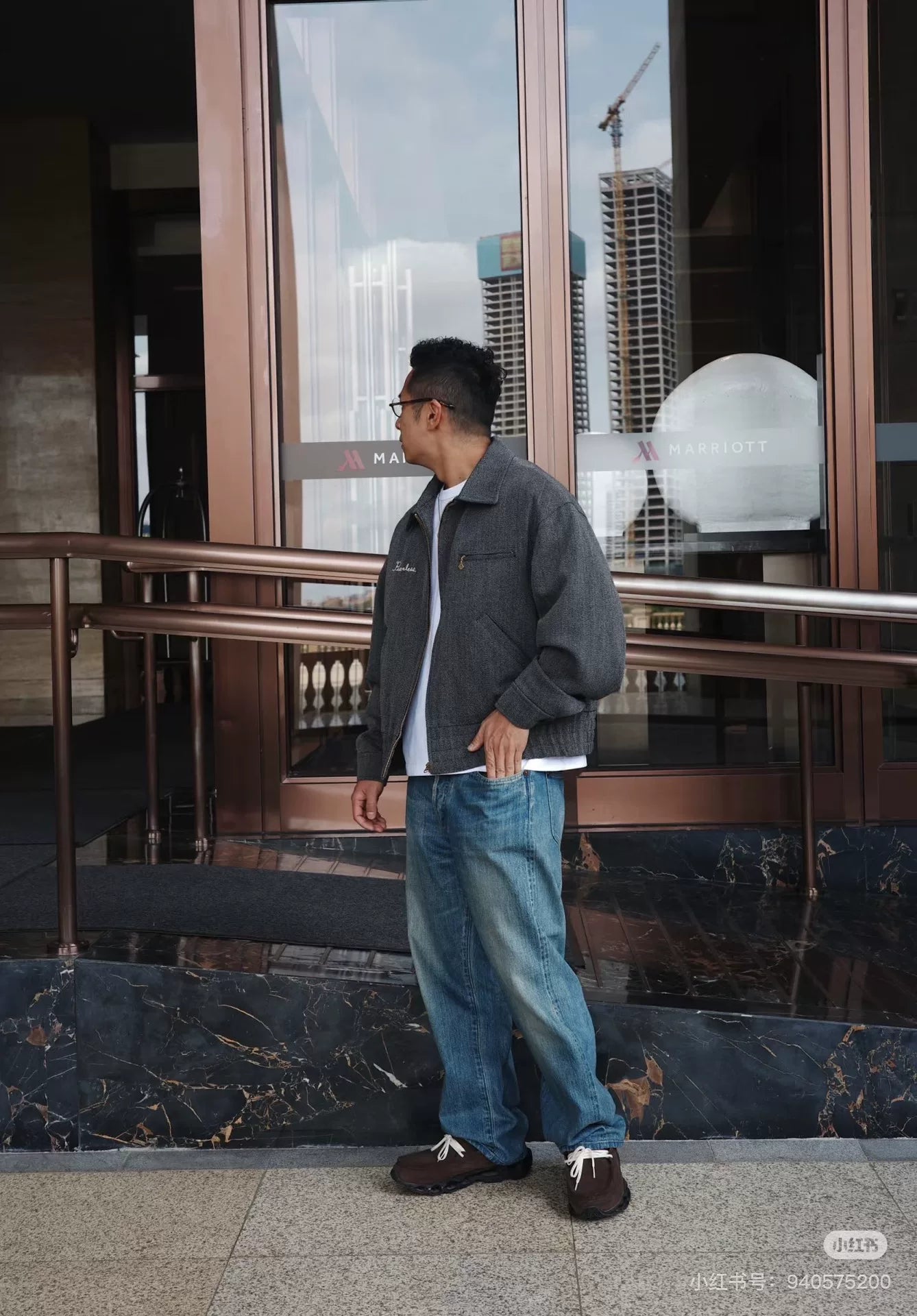 visvim rudy sb blouson jacket charcoal gray