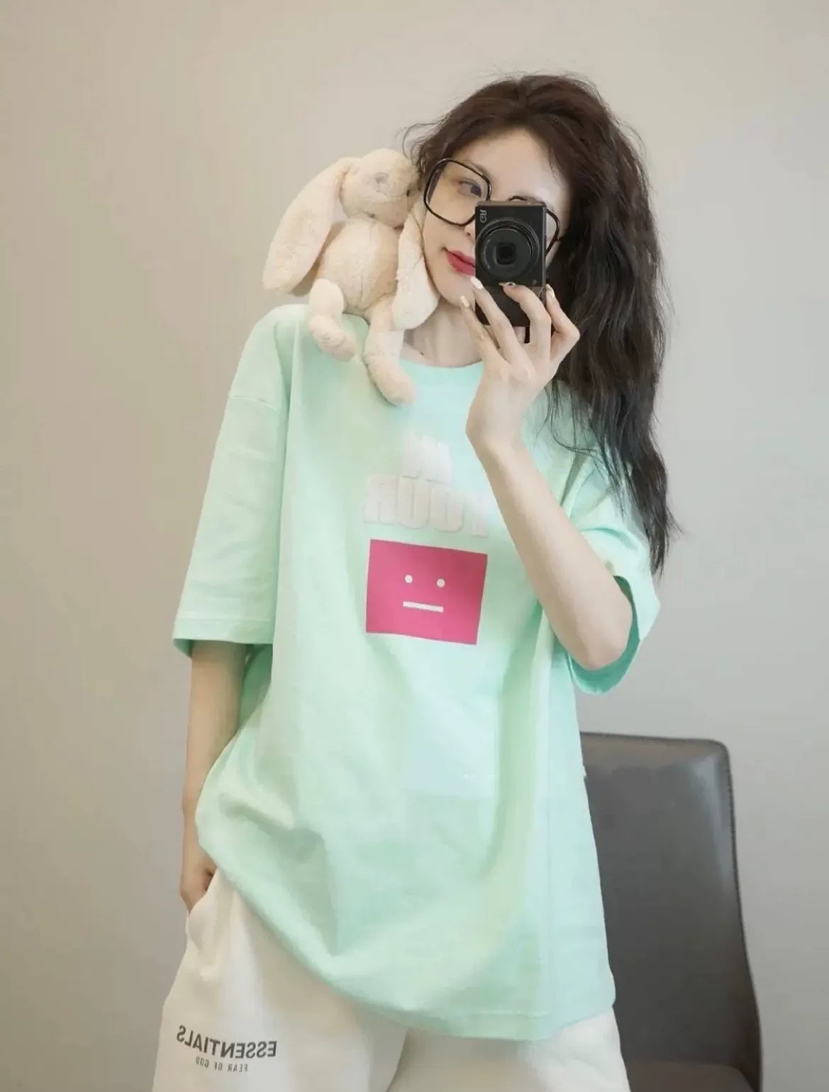 Acne Studios Green Graphic Short Sleeve Tee