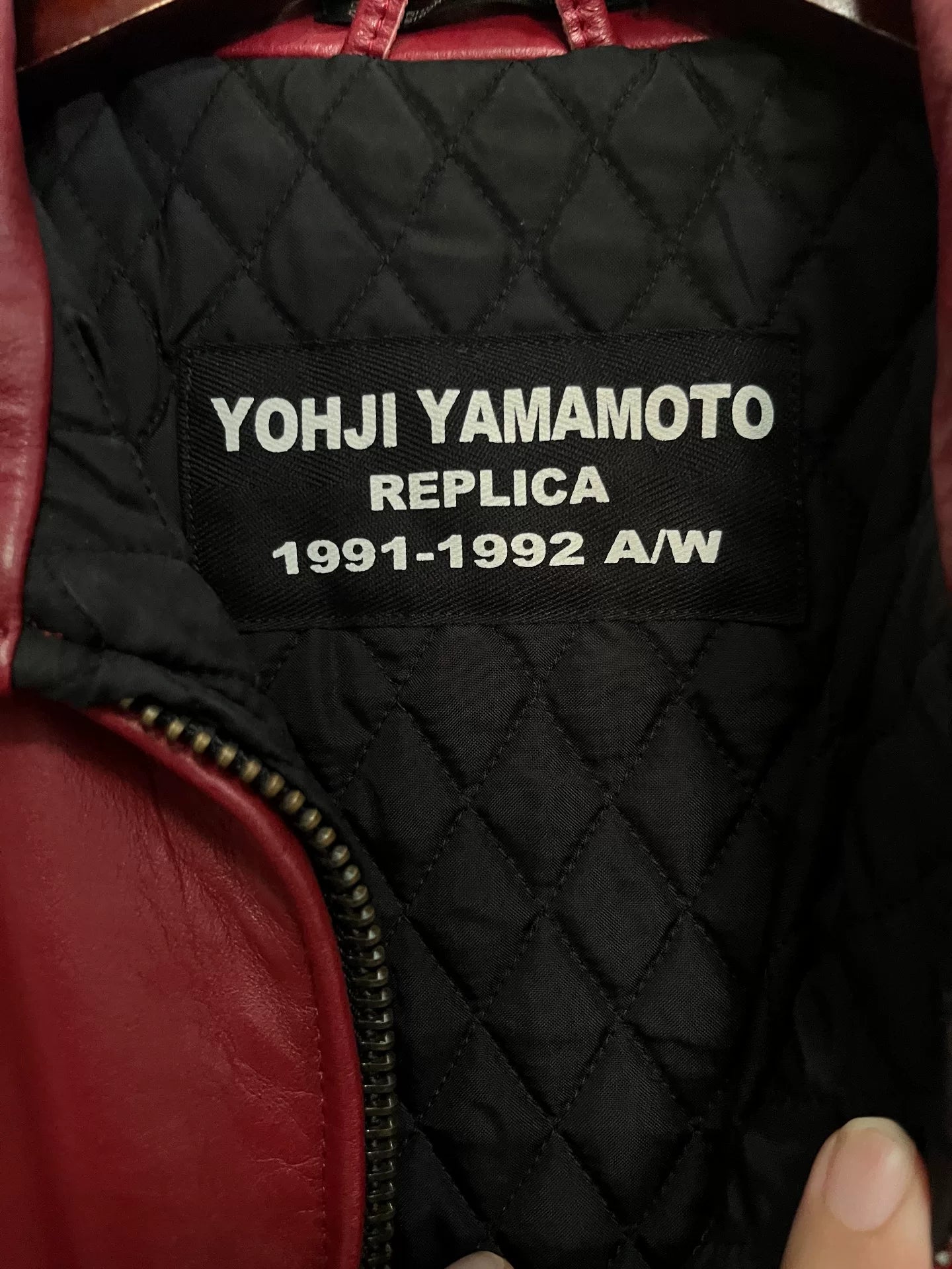 Yohji Yamamoto Replica Leather Jacket