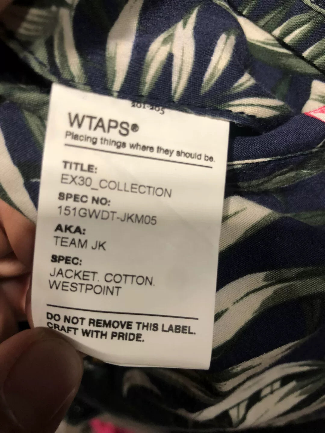 Wtaps 15ss Double-sided Floral Jacket