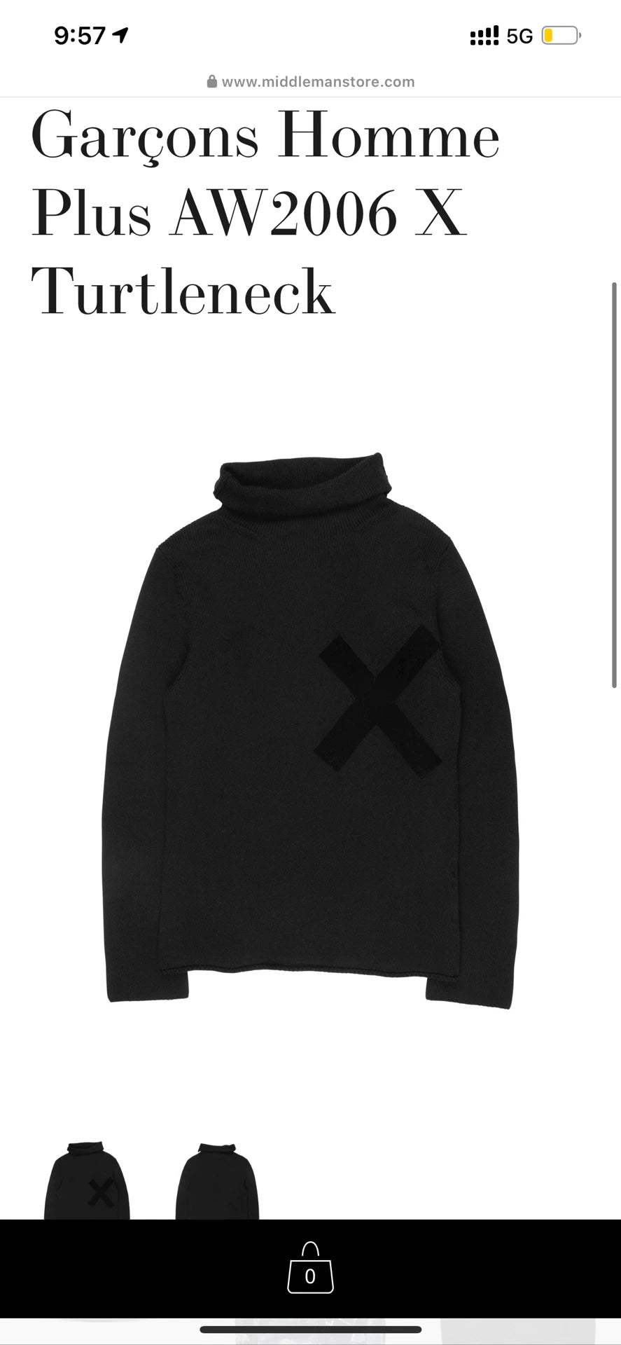 Garçons Homme Plus AW06 X Turtleneck