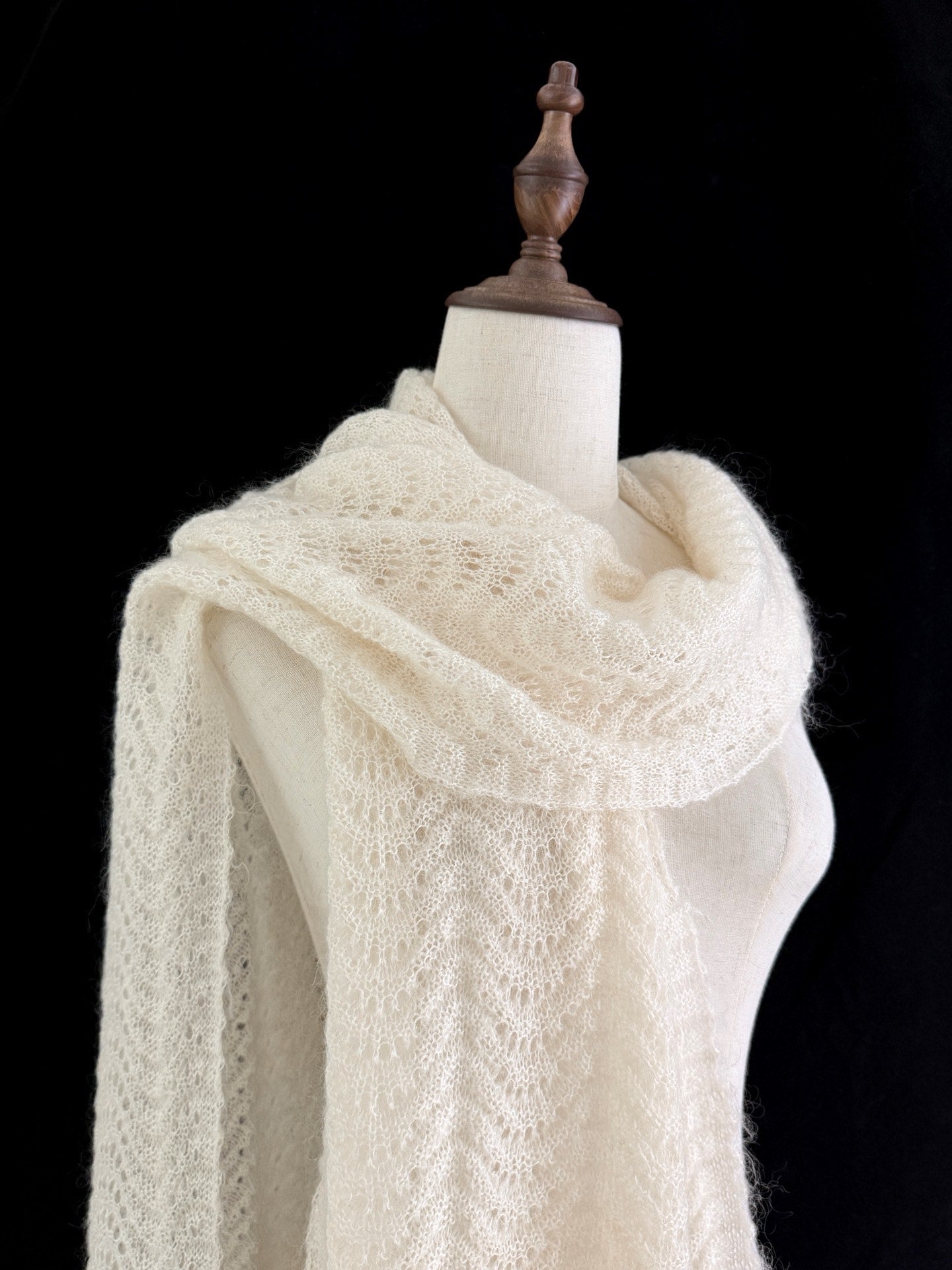 Yohji Yamamoto Noir Open Knit Scarf