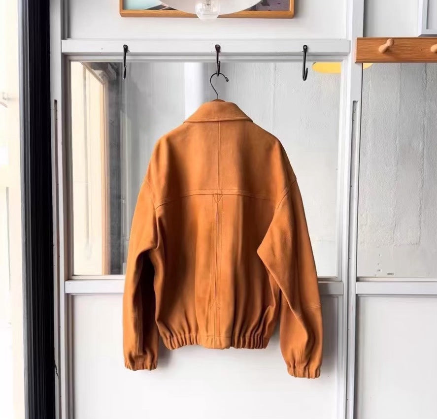 AURALEE 25SS Lamb Suede Zip Blouson
