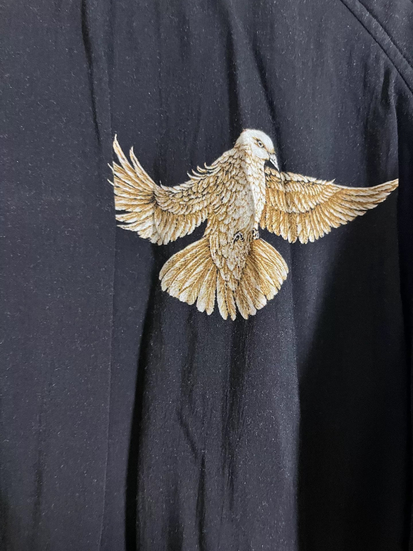 Yohji Yamamoto Silk Jacket Wing Design