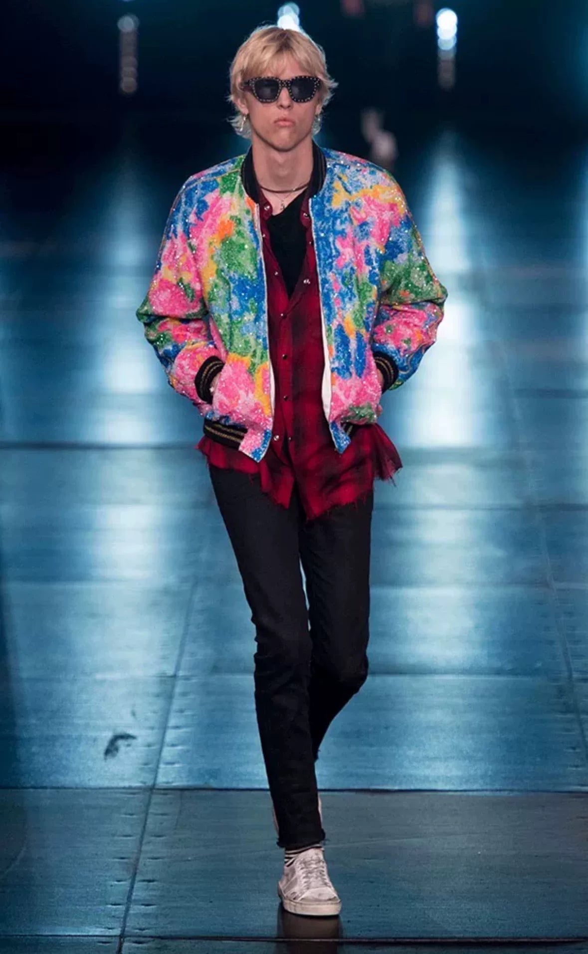 Saint Laurent Red Plaid Shirt