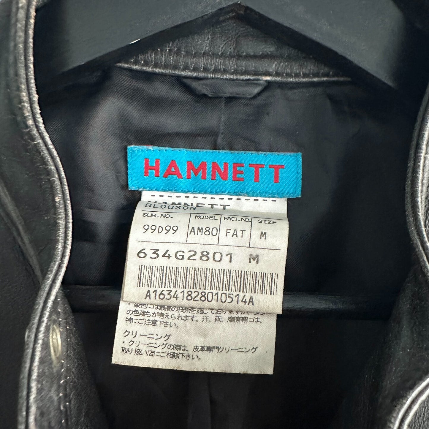 vintage katharine hamnett pig leather jacket