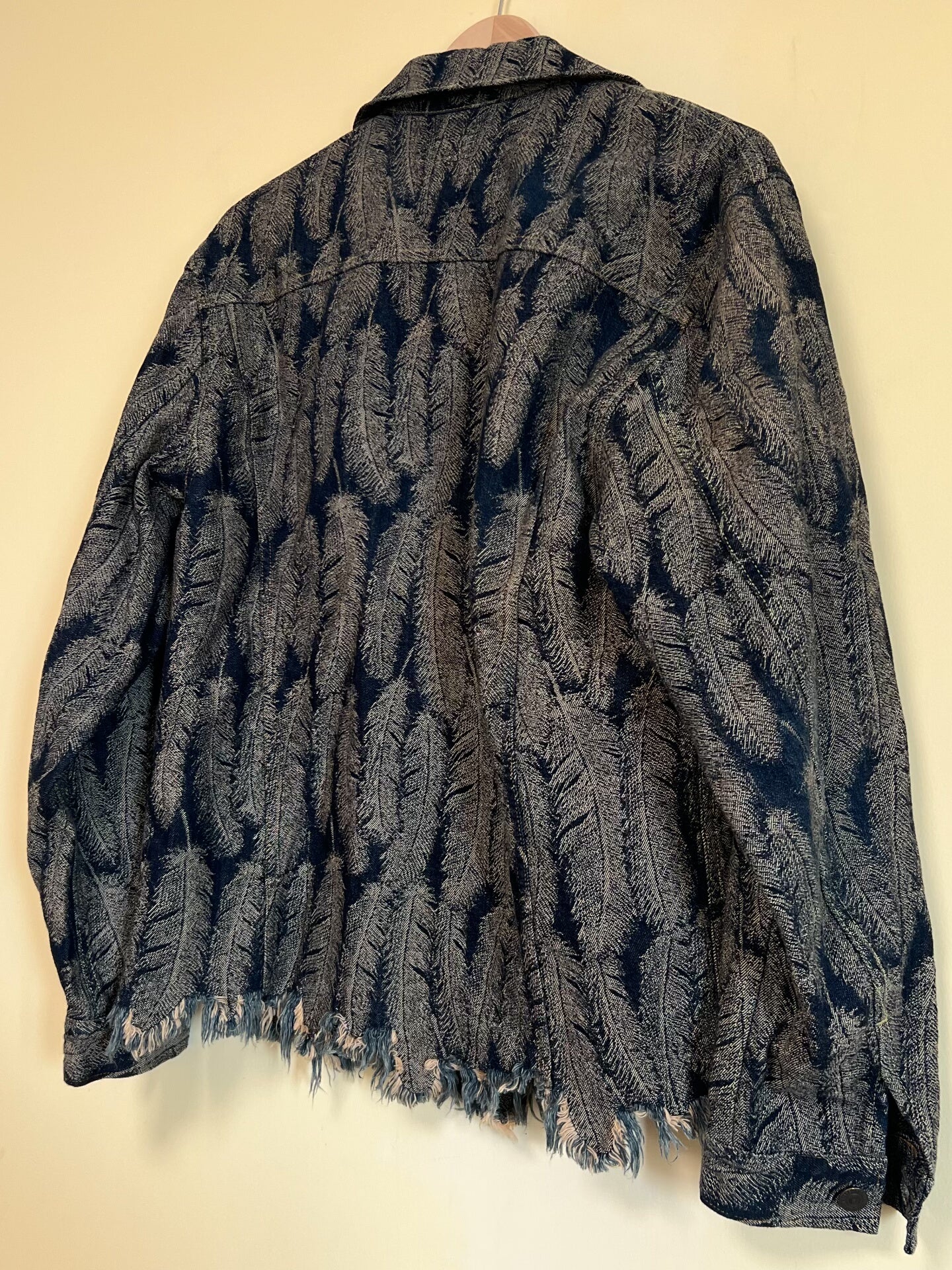 Kapital Feather Print Denim Jacket