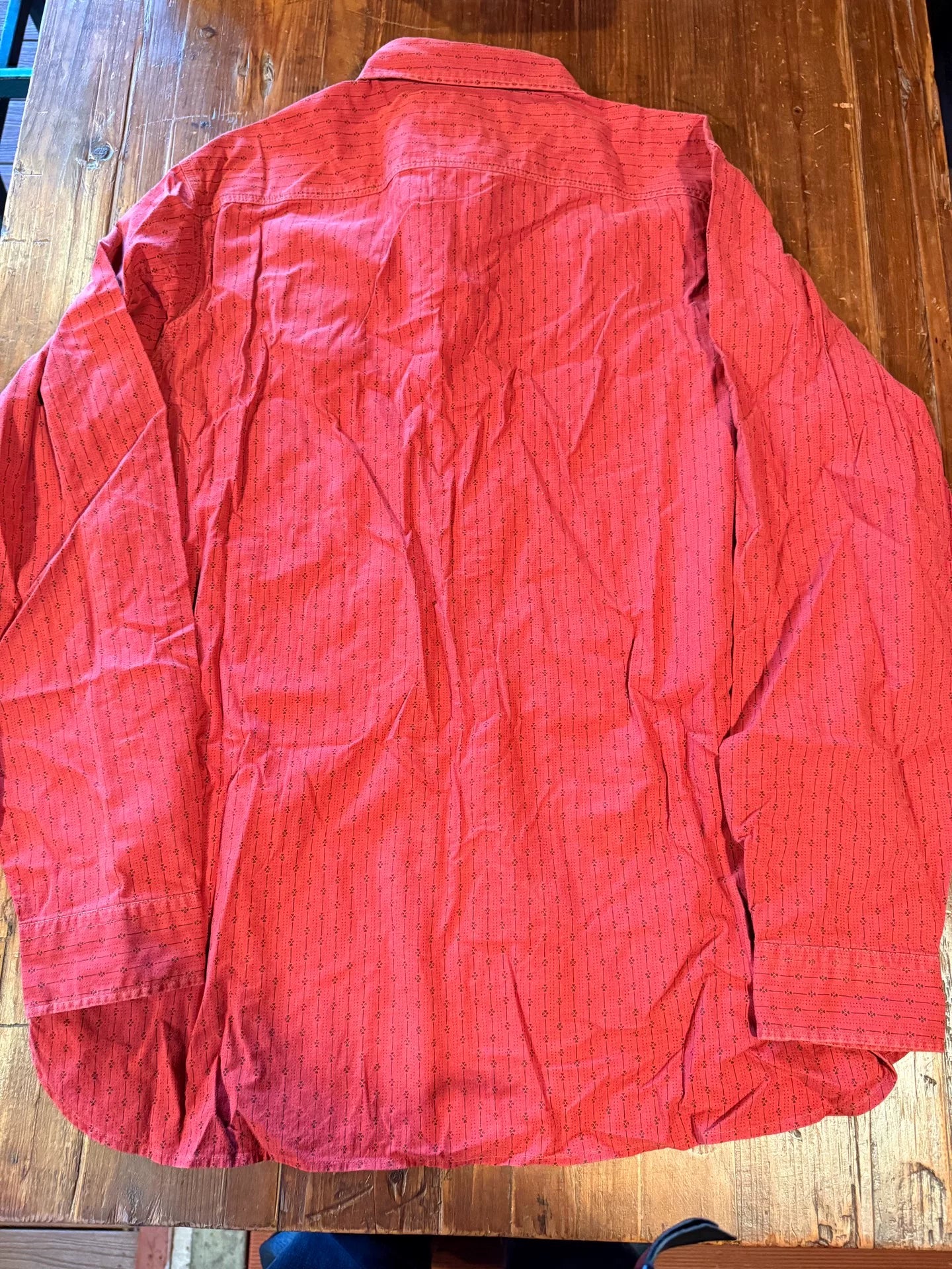 RRL Ralph Lauren Red Striped Shirt L